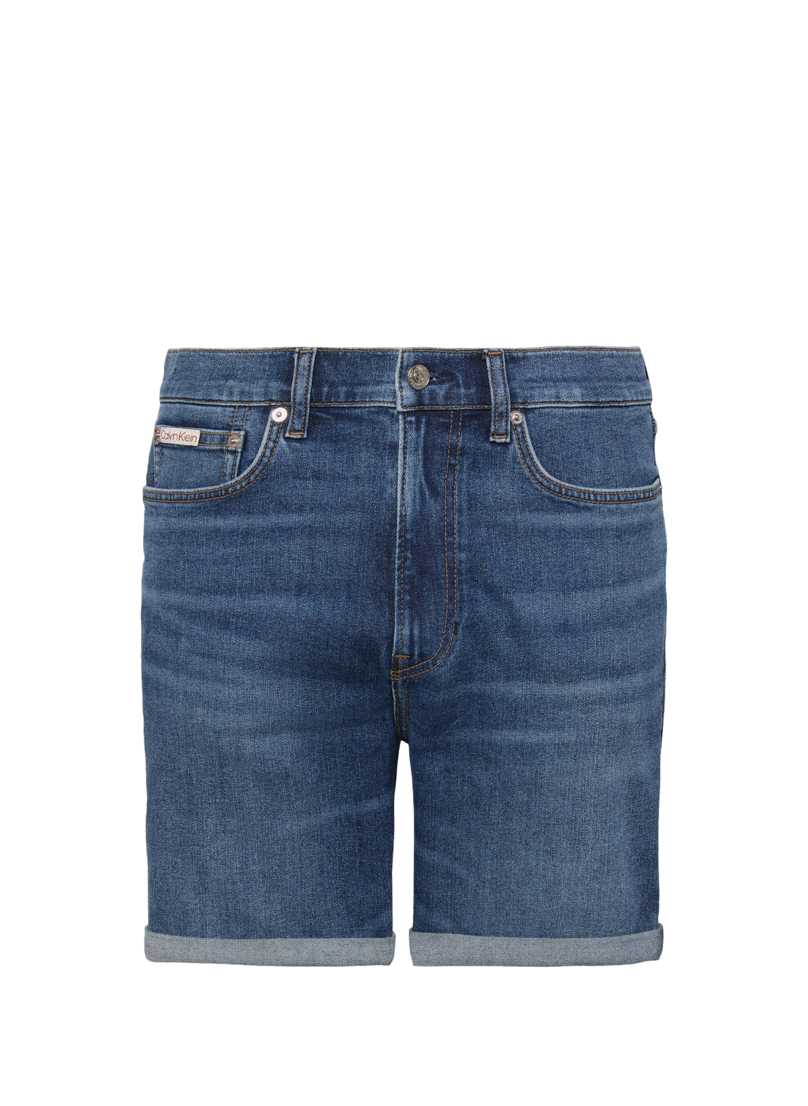 Short slim Hampton en coton mélangé CALVIN KLEIN Bleu