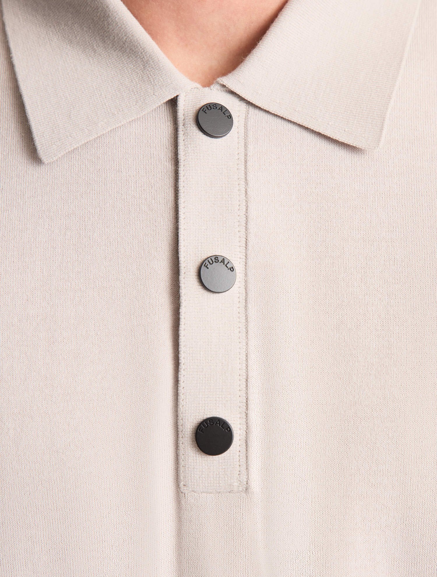 Polo manches courtes henryo col polo coupe regular FUSALP Blanc