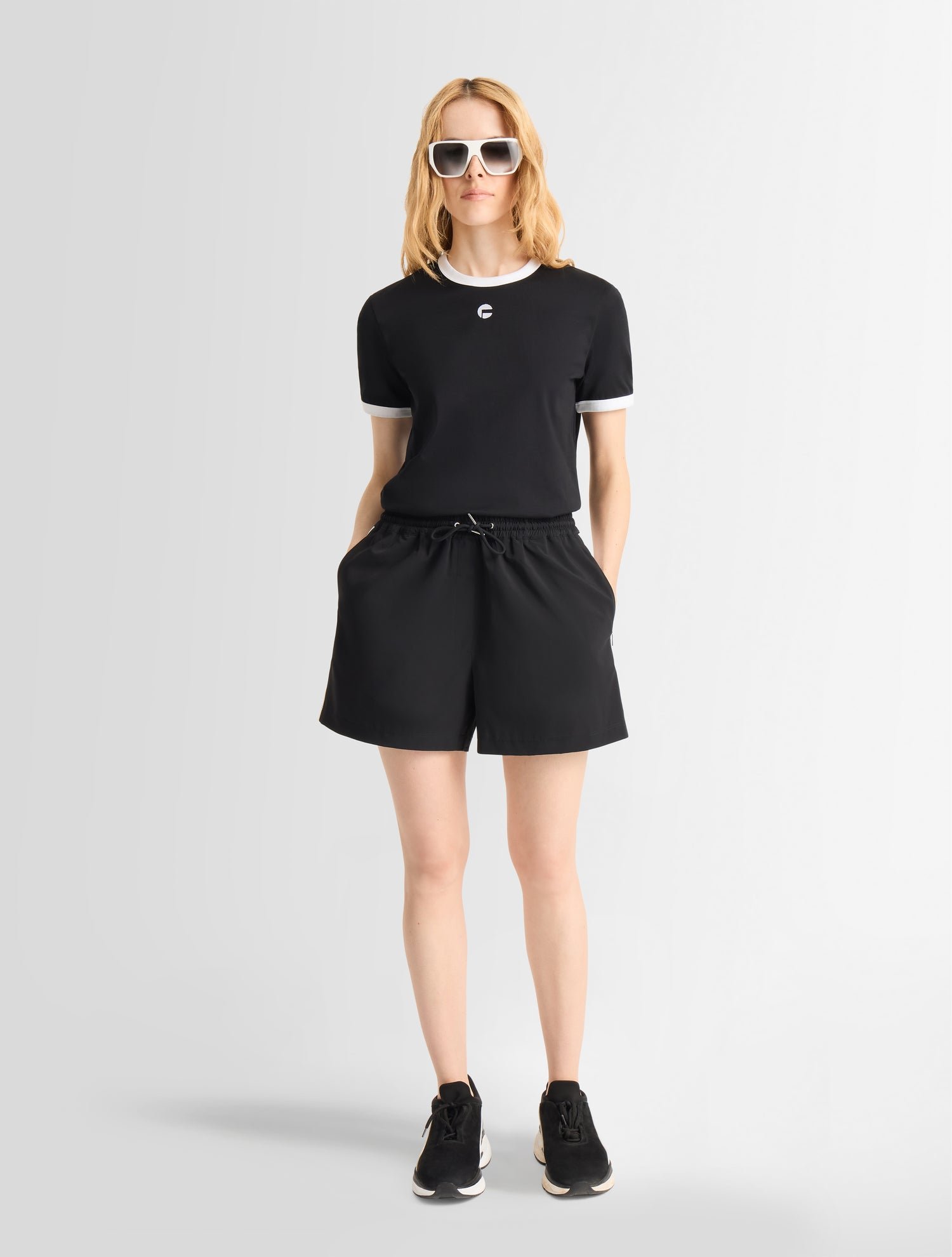 T-shirt tanixa col rond coupe regular FUSALP Noir