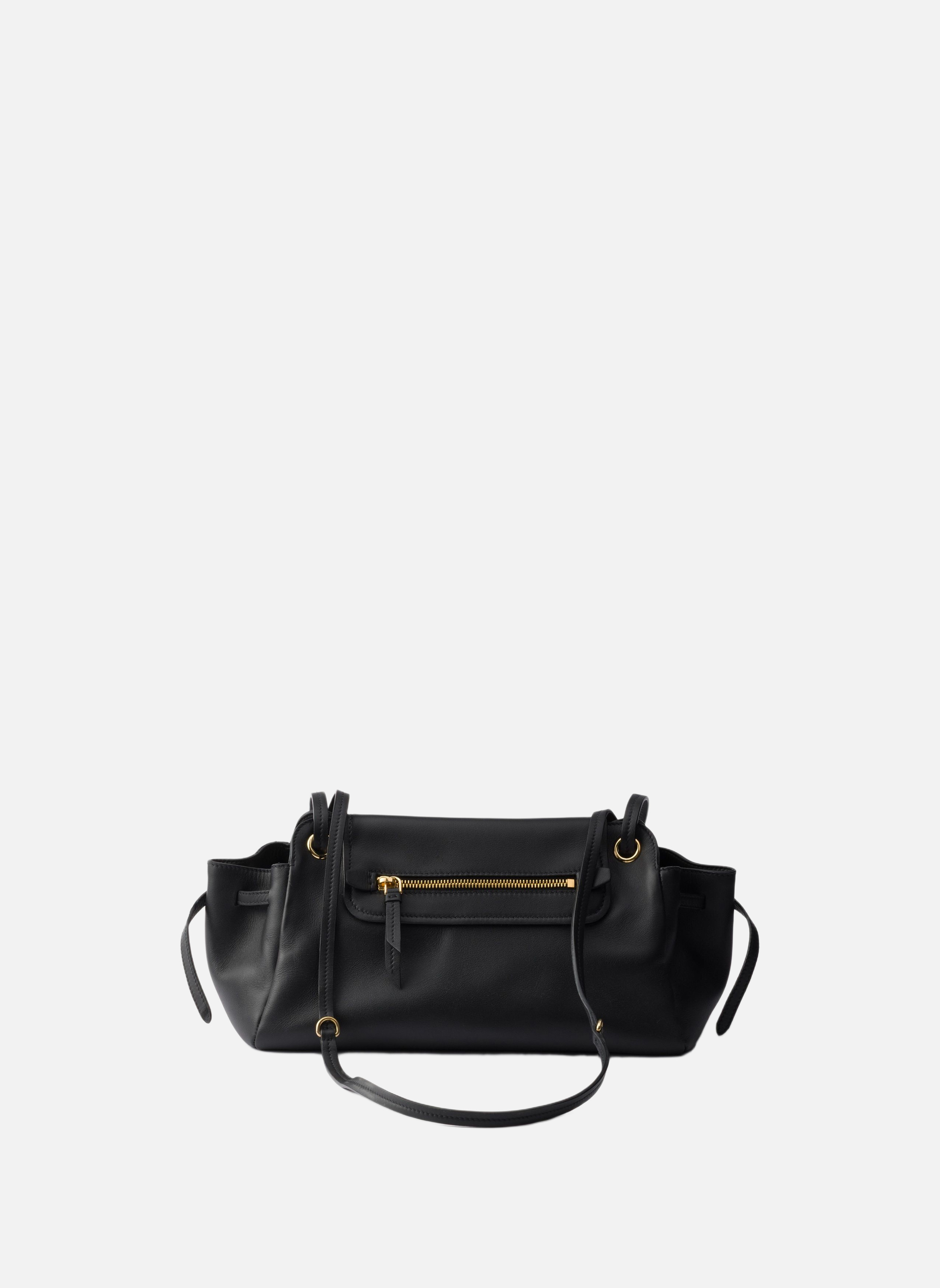 Sac porté épaule prada carry en cuir medium PRADA Noir