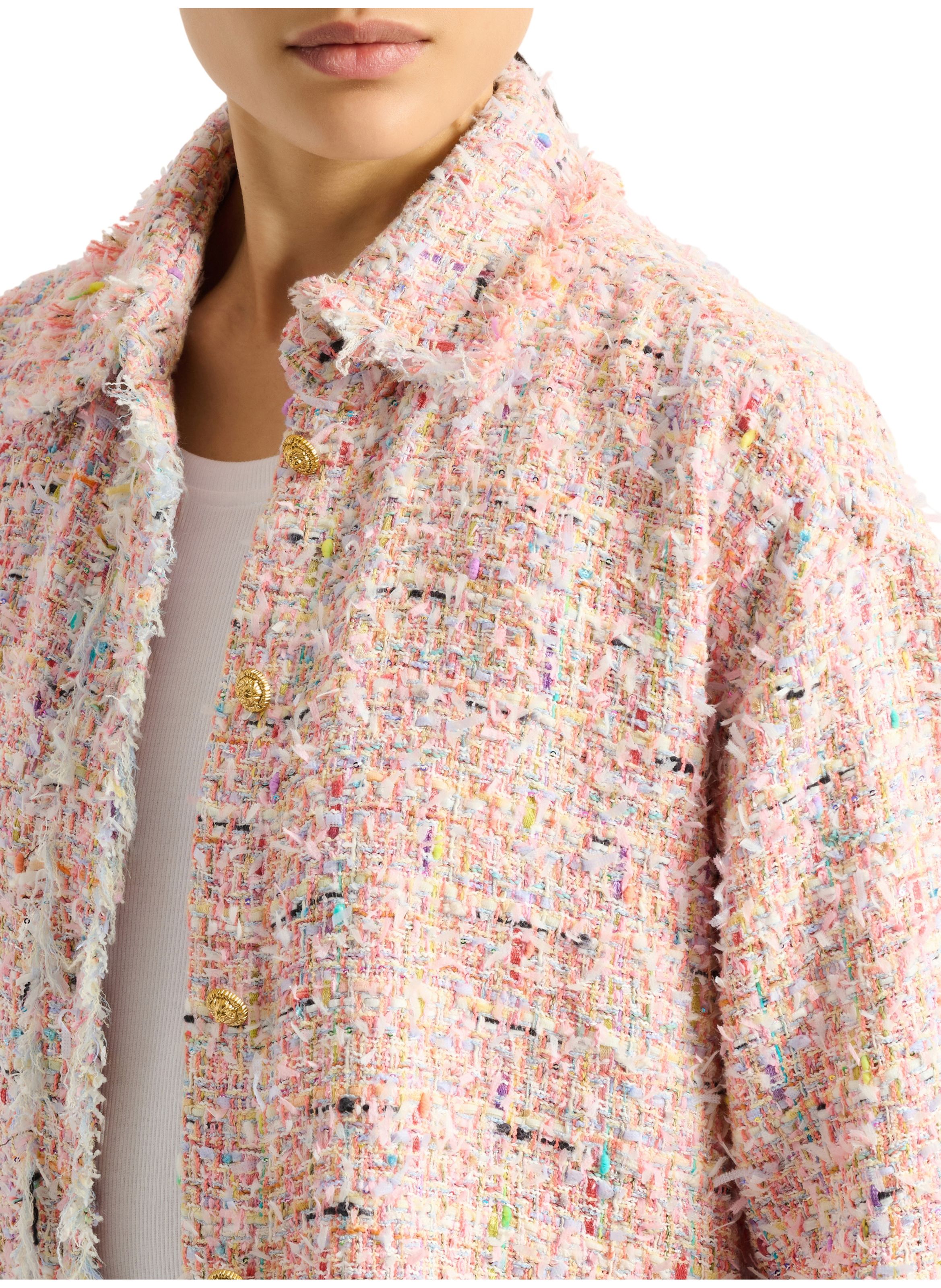 Surchemise en tweed BALMAIN Rose
