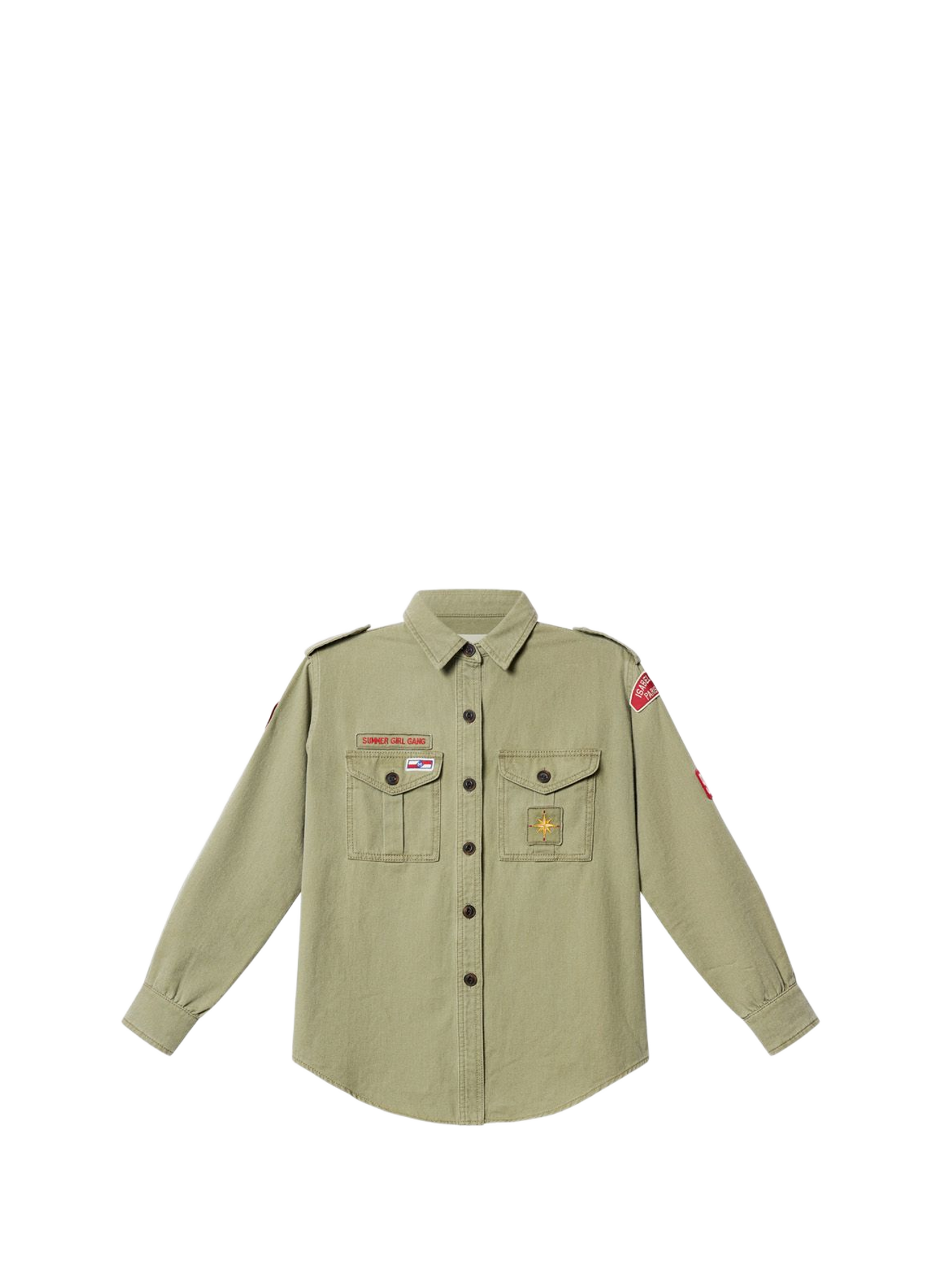 Surchemise Umberta en sergé de coton ISABEL MARANT Kaki