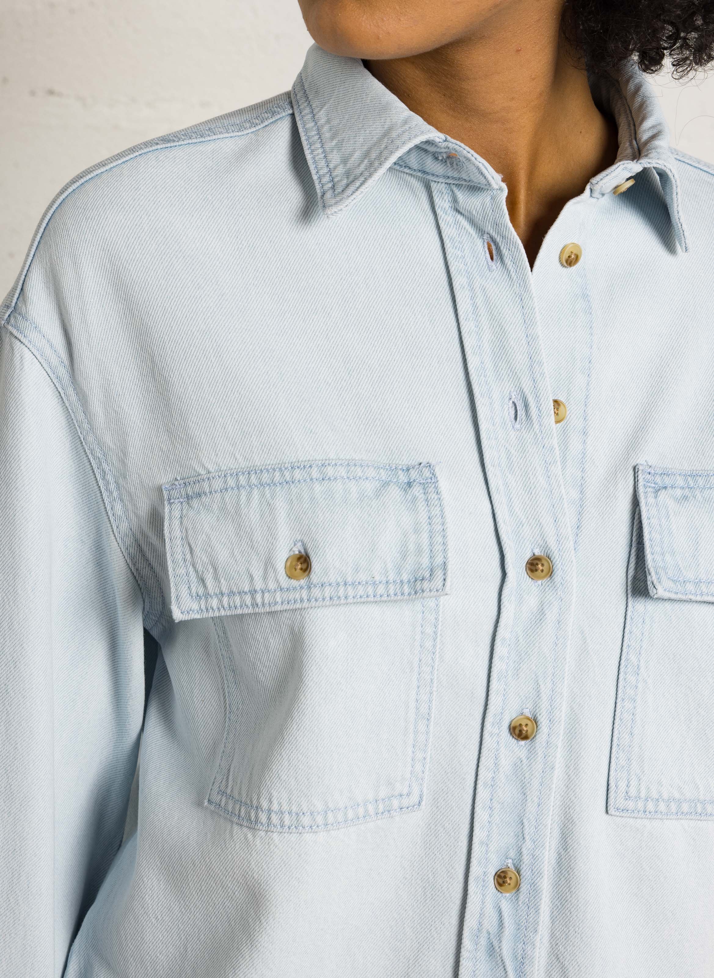 Chemise en jean clara MAISON 123 Bleu