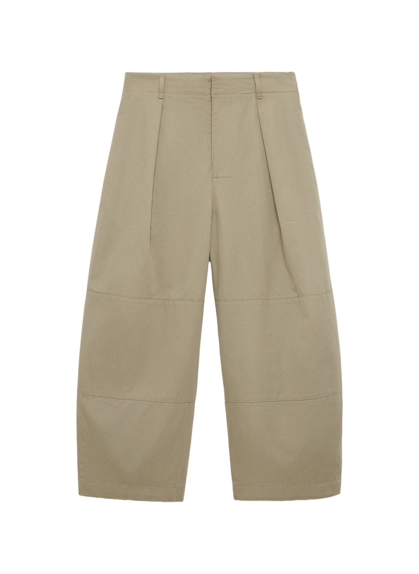 Cropped cotton trousers LOEWE Green