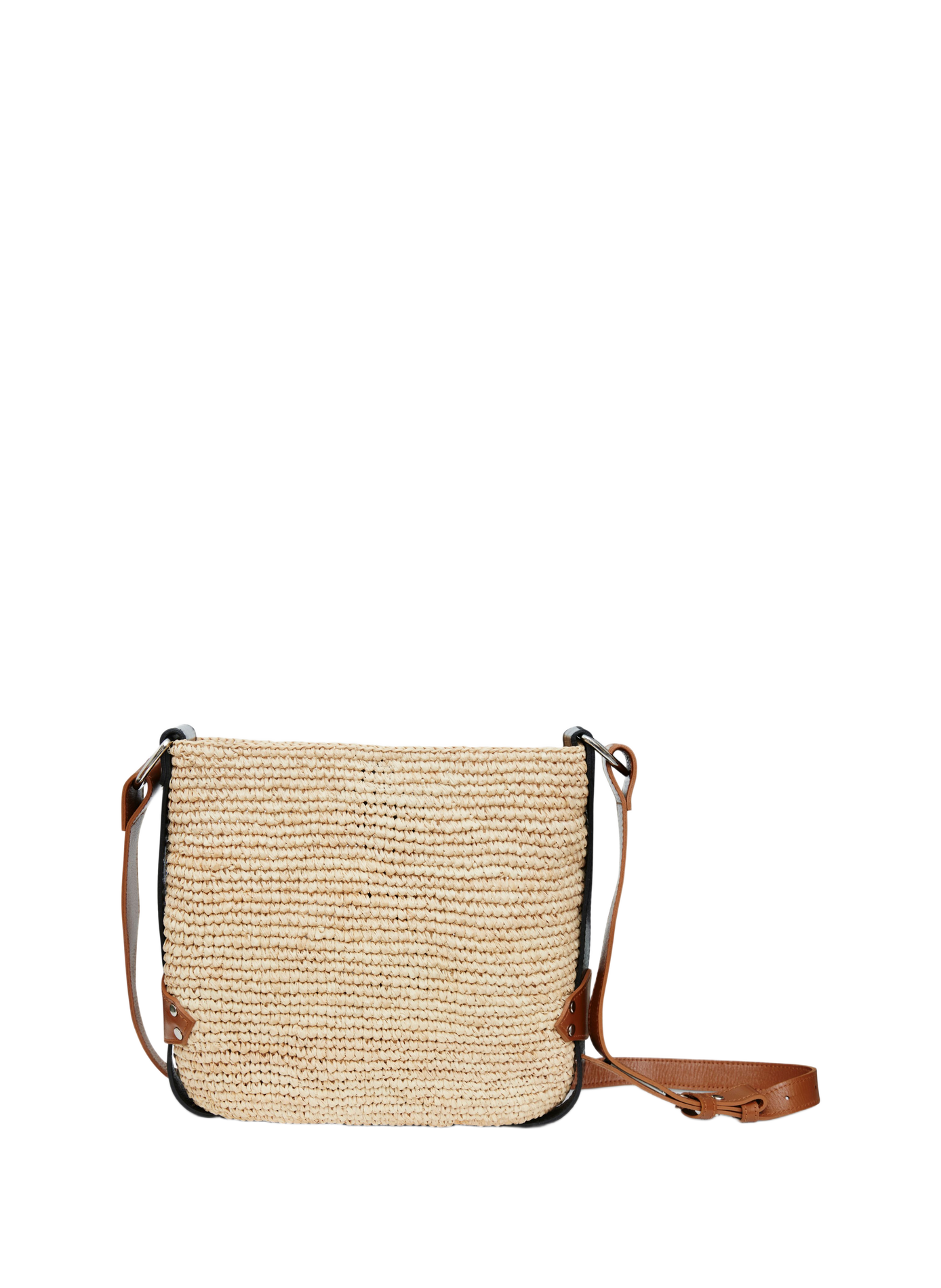 Mini sac Bayia en raphia et cuir ISABEL MARANT Mehrfarbig