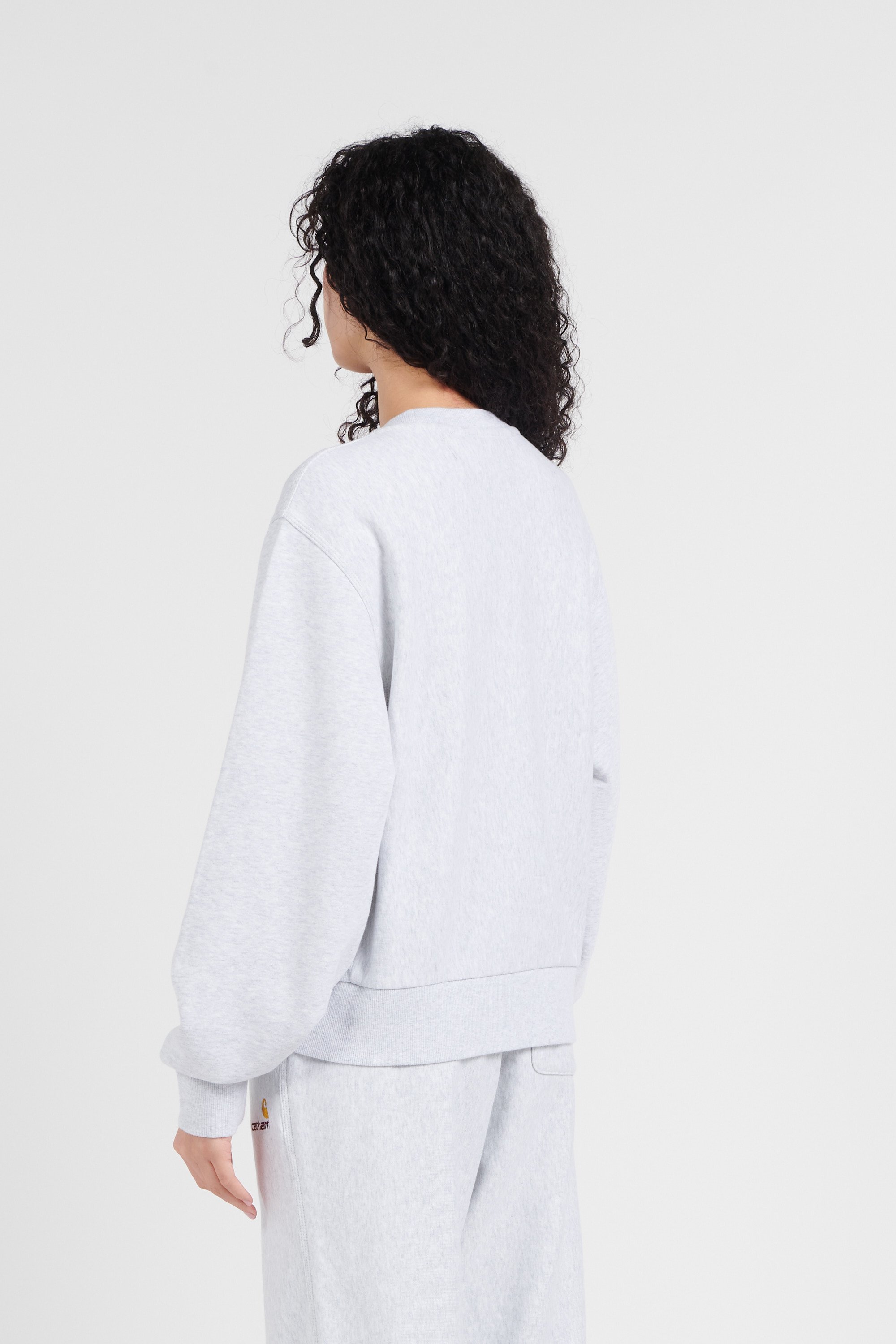 Sweatshirt w' american script sweat CARHARTT WIP Gris