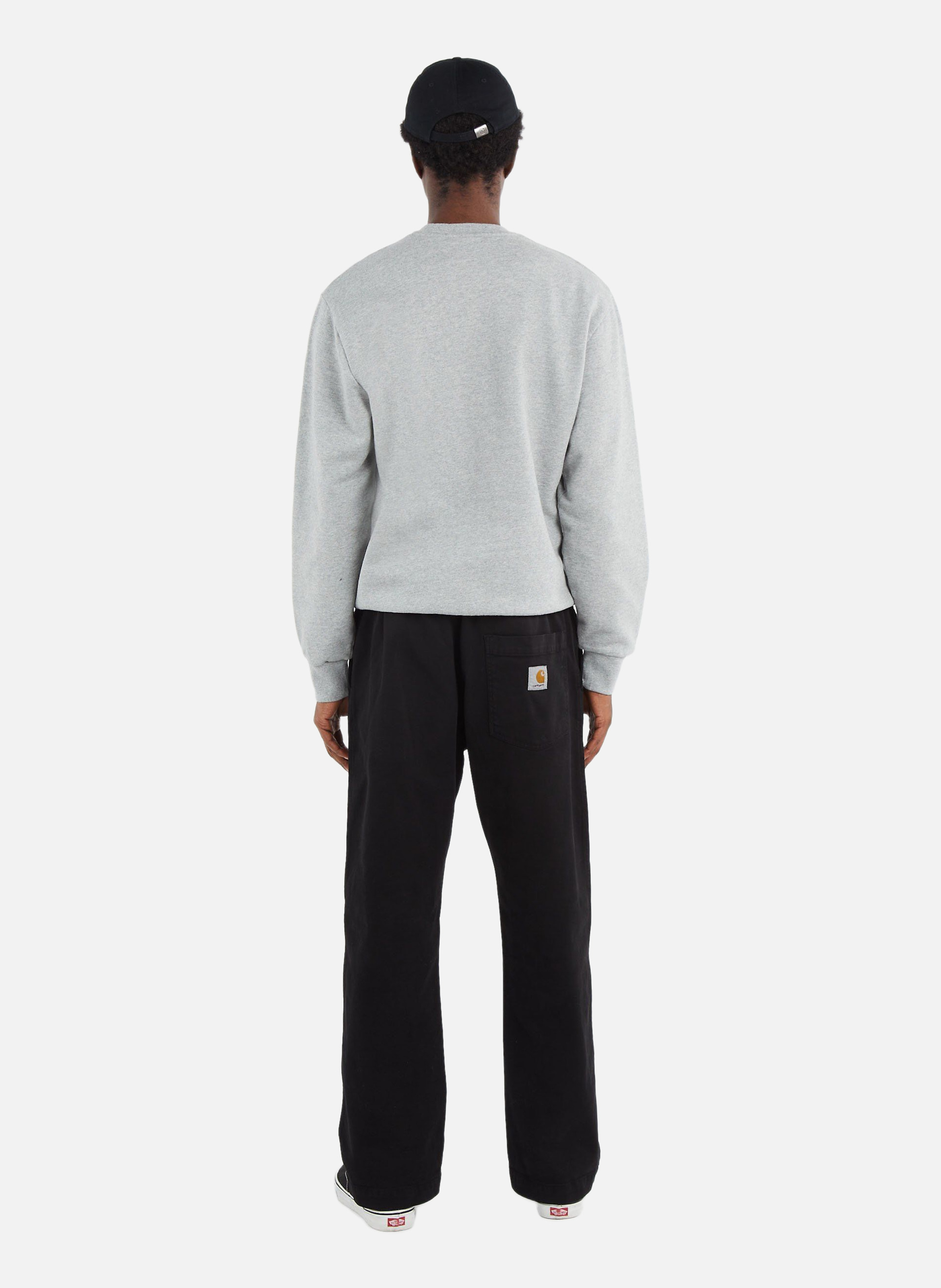 Sweatshirt script embroidery sweat CARHARTT WIP Gris