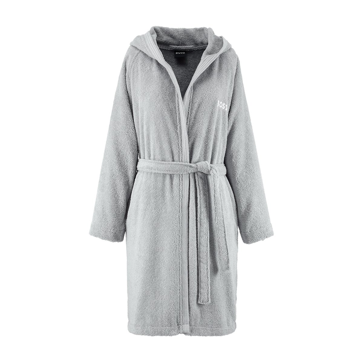 Peignoir long en coton, edge BeigeBOSS HOME