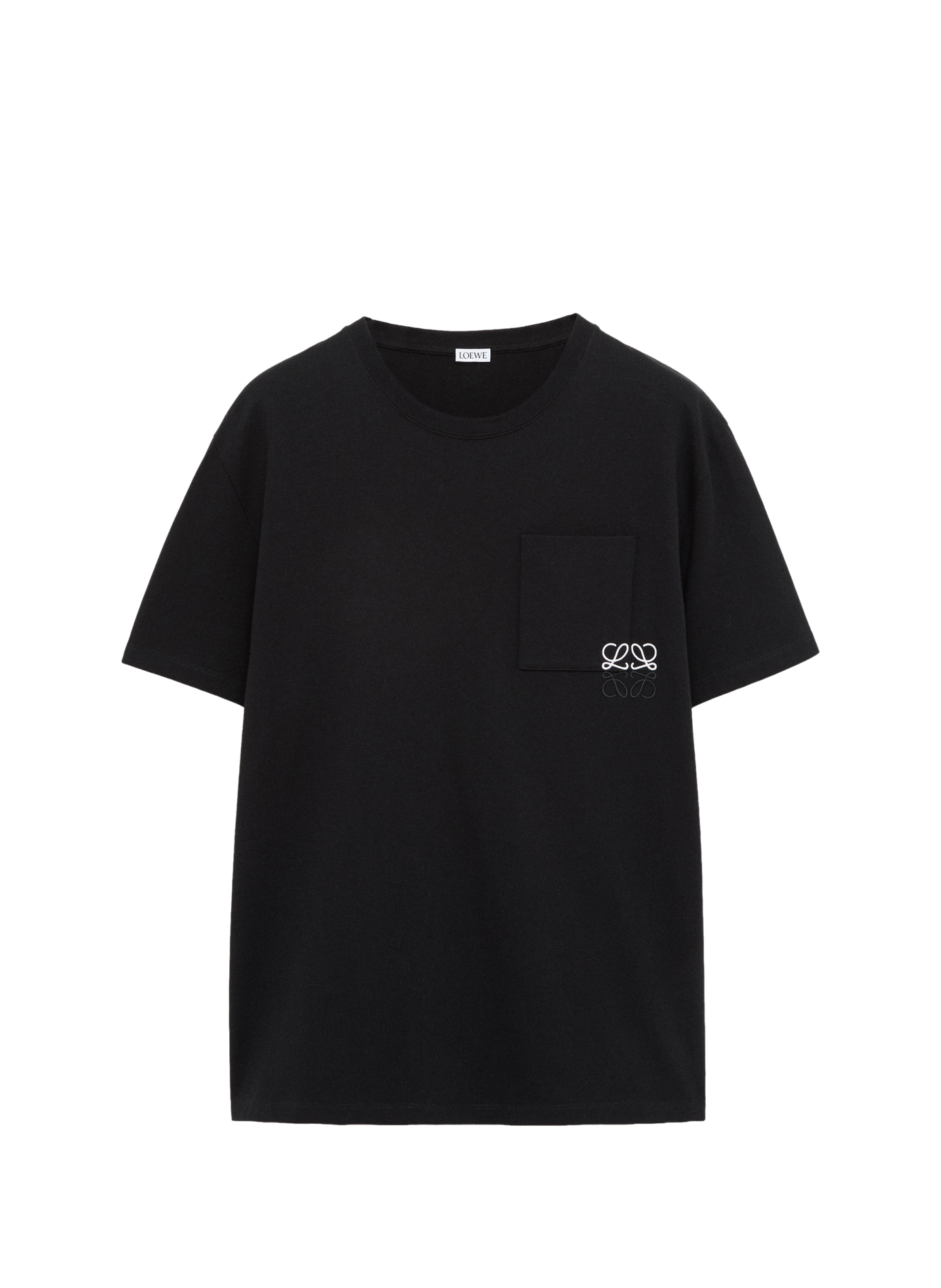 Camiseta casual de algodón LOEWE Negro