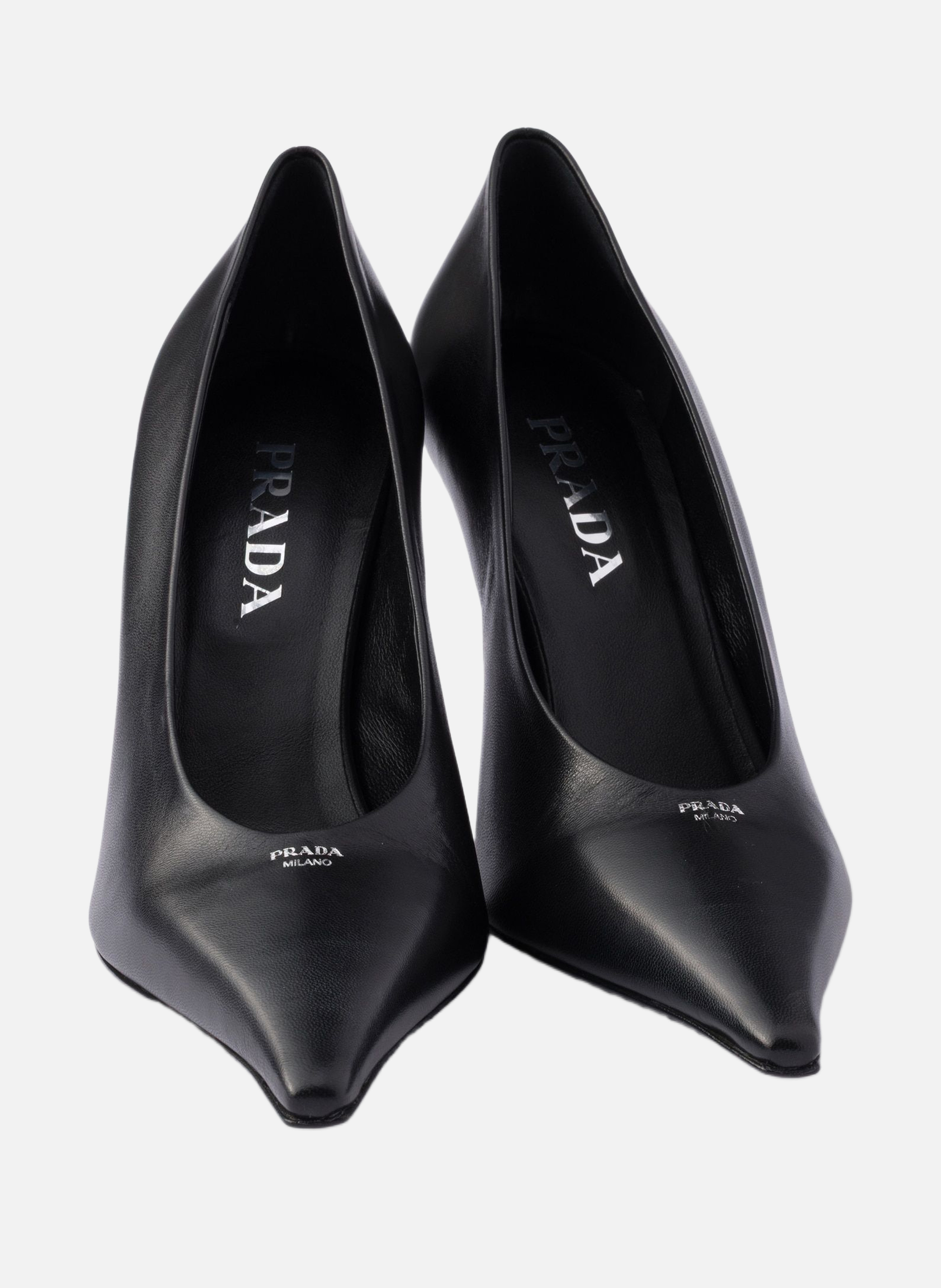 Escarpins en cuir PRADA Noir