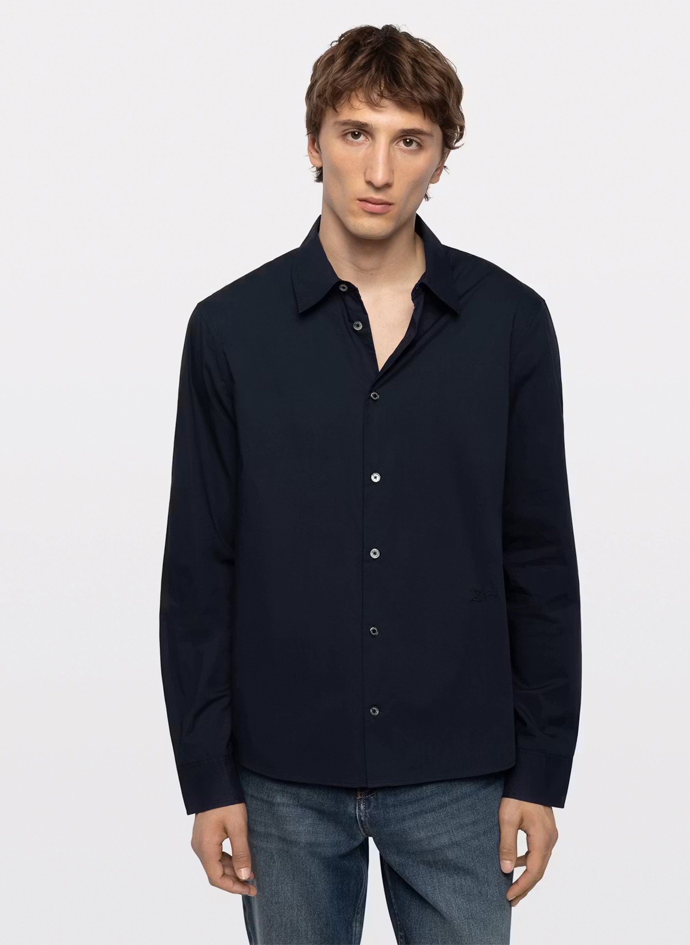 Biologisch katoenen overhemd ZADIG&VOLTAIRE Blauw