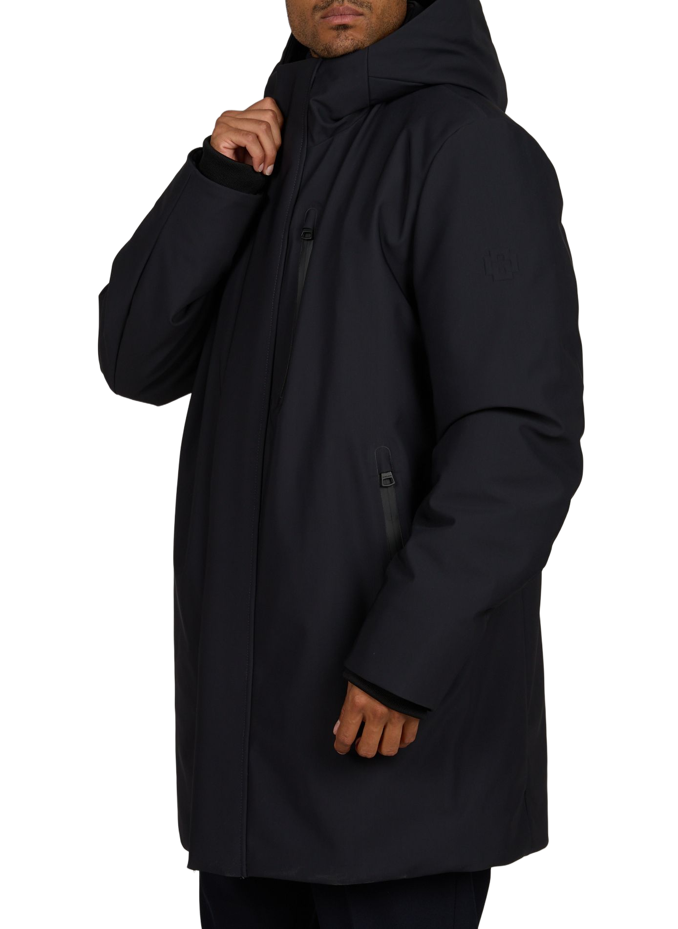 Parka droite à capuche STRELLSON Bleu