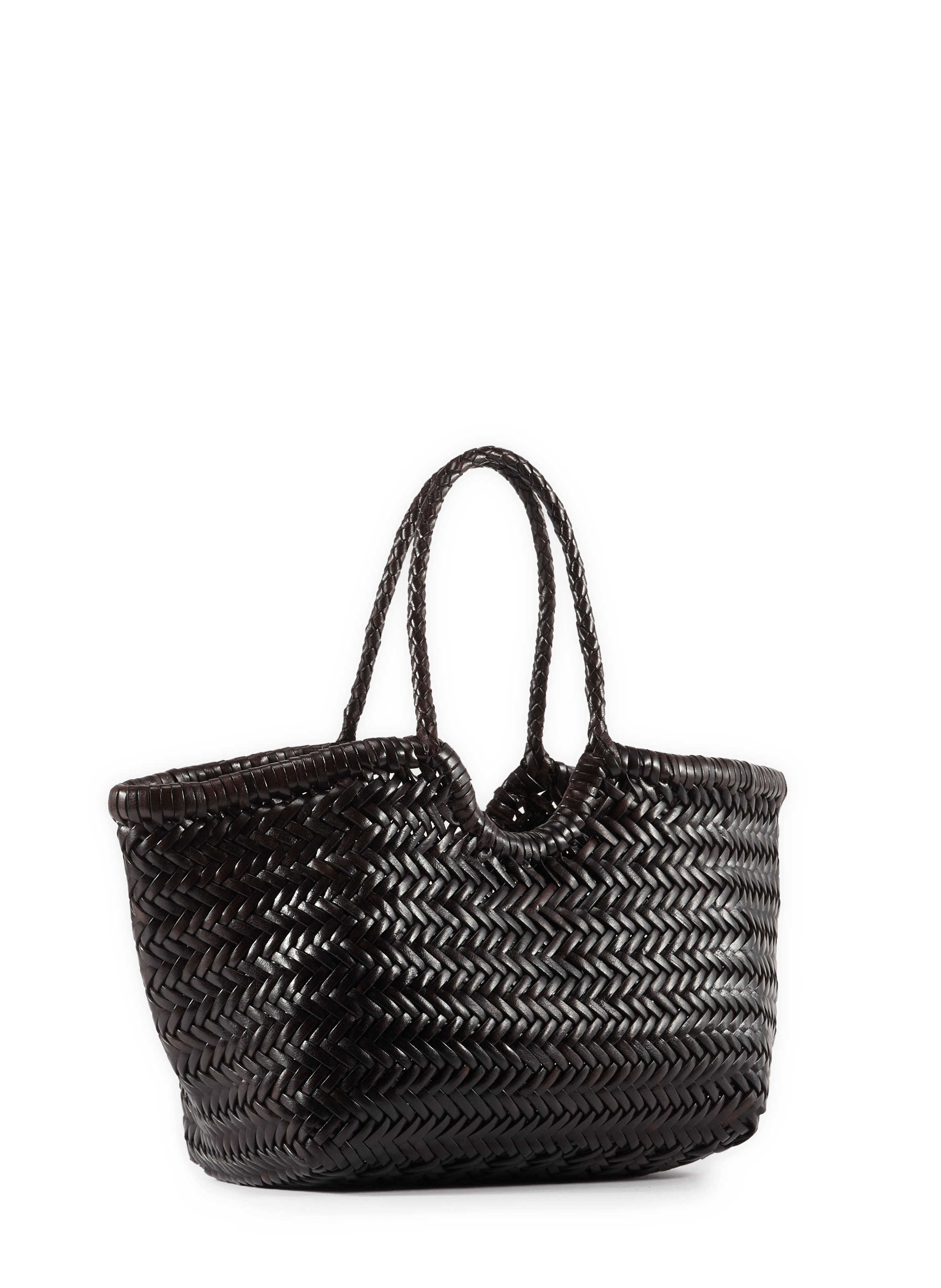 Sac panier NANTUCKET en cuir DRAGON DIFFUSION Marron