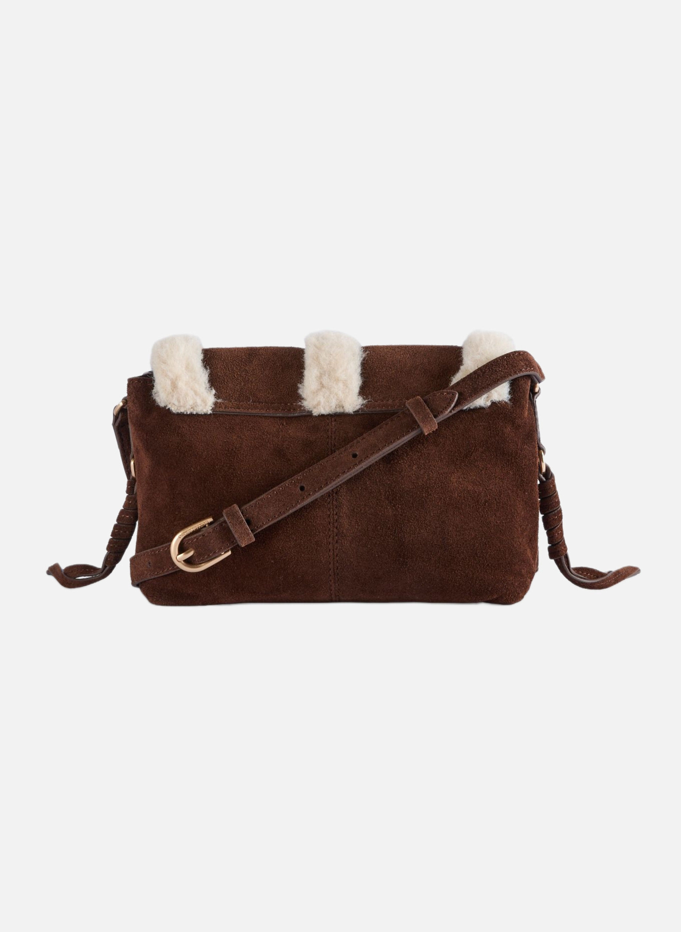 Clutch othilia shearling VANESSA BRUNO Marron
