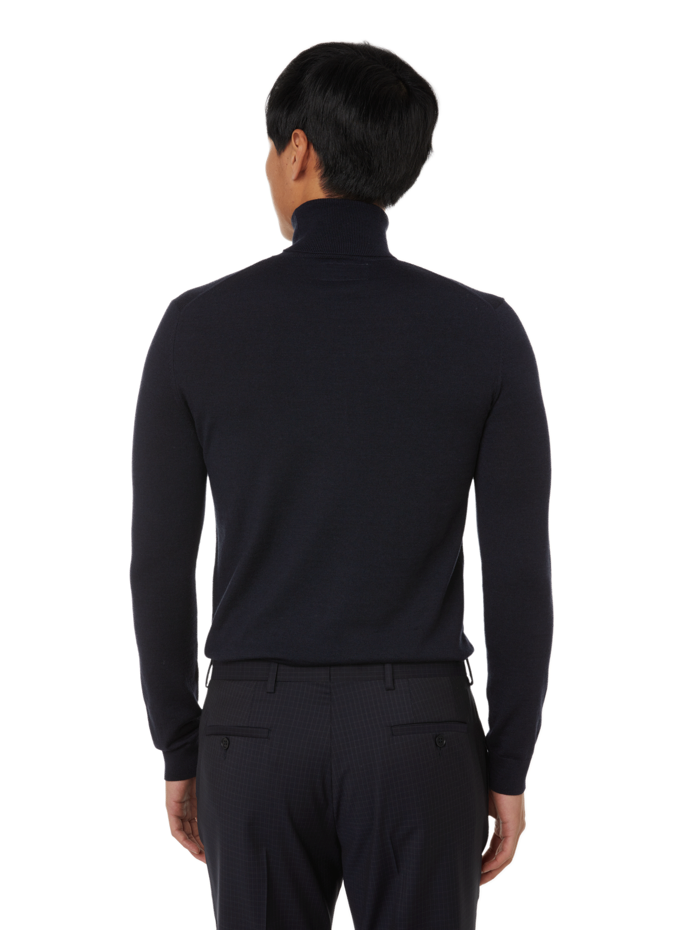 Merino wool turtleneck jumper SAISON 1865 Blue