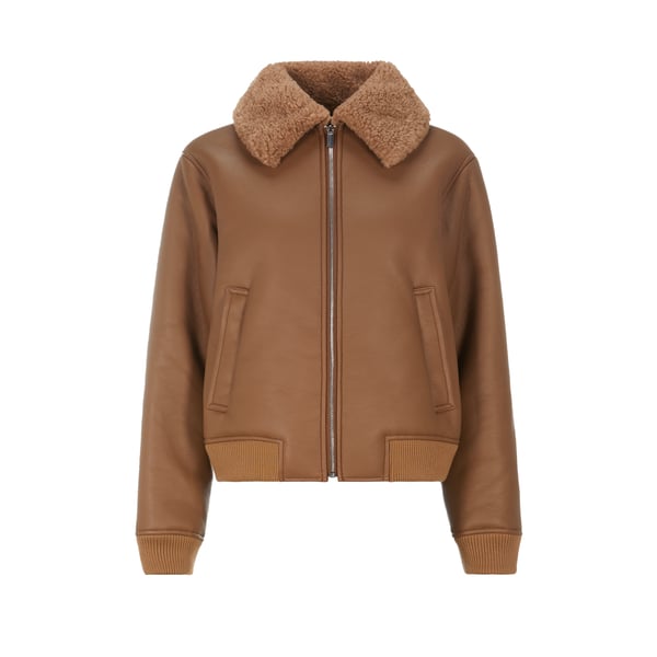 Manteau à col fourrure