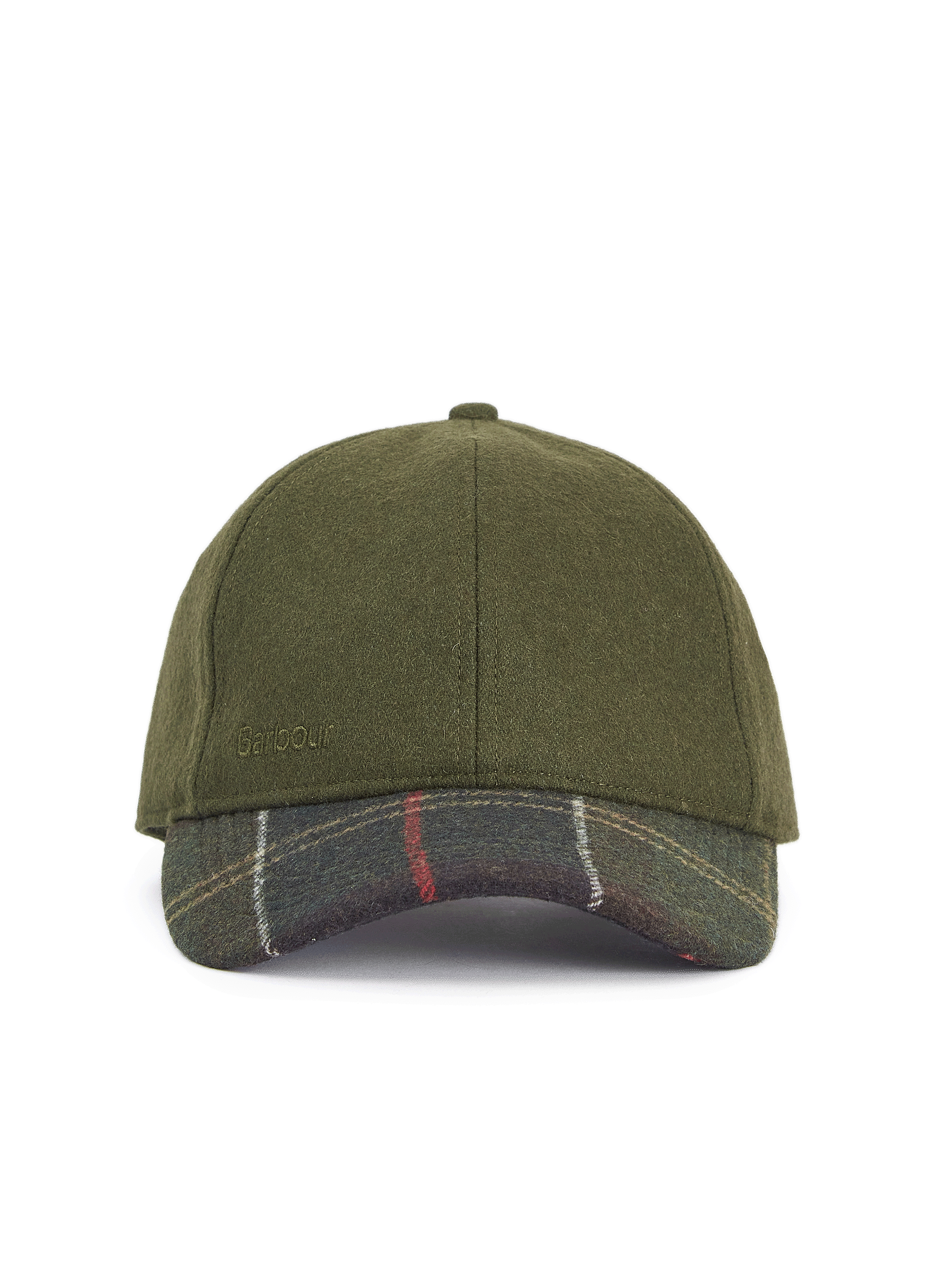 BARBOUR Casquette Tartan en laine mélangée Vert