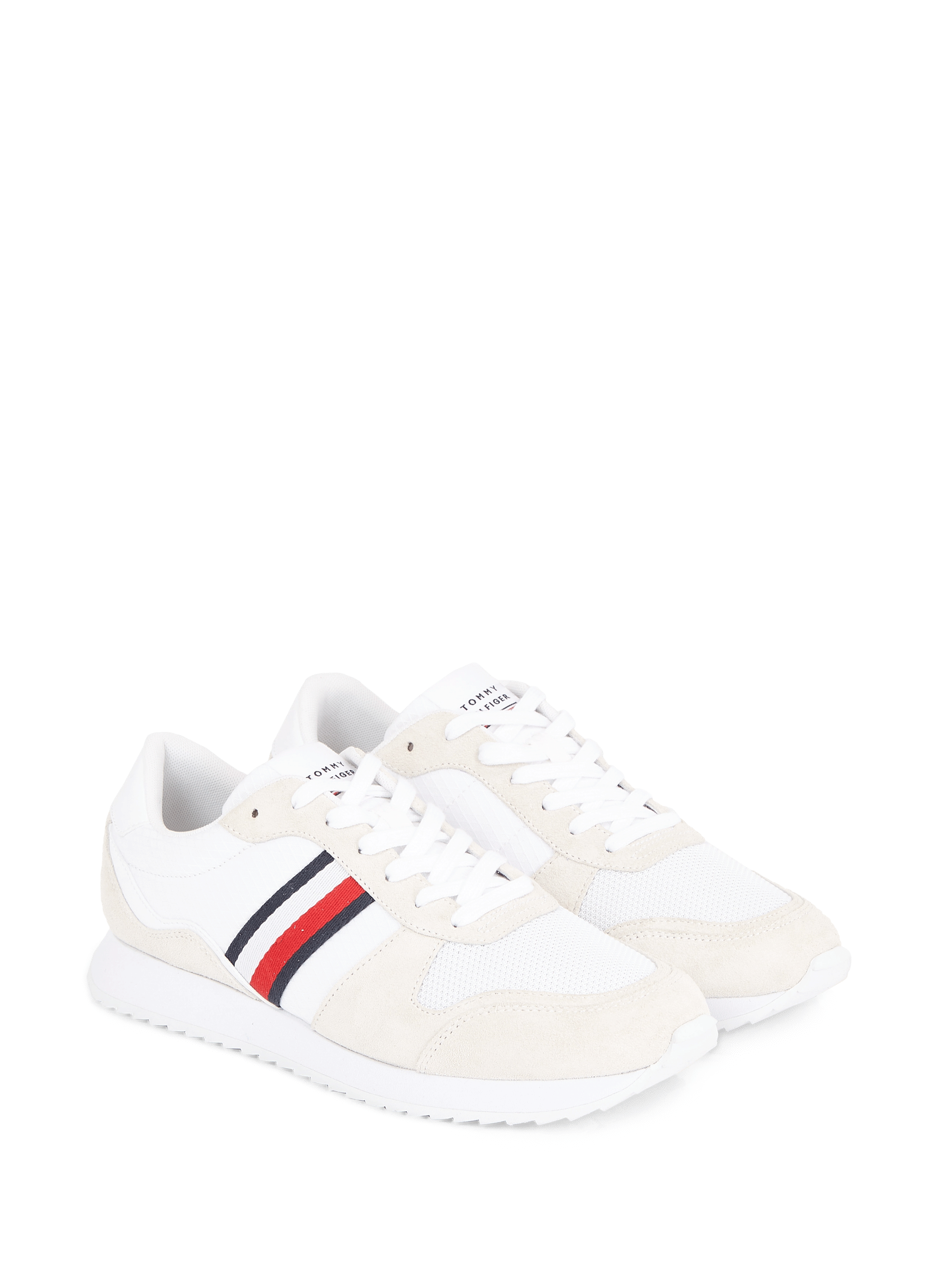 Baskets basses en daim mélangé