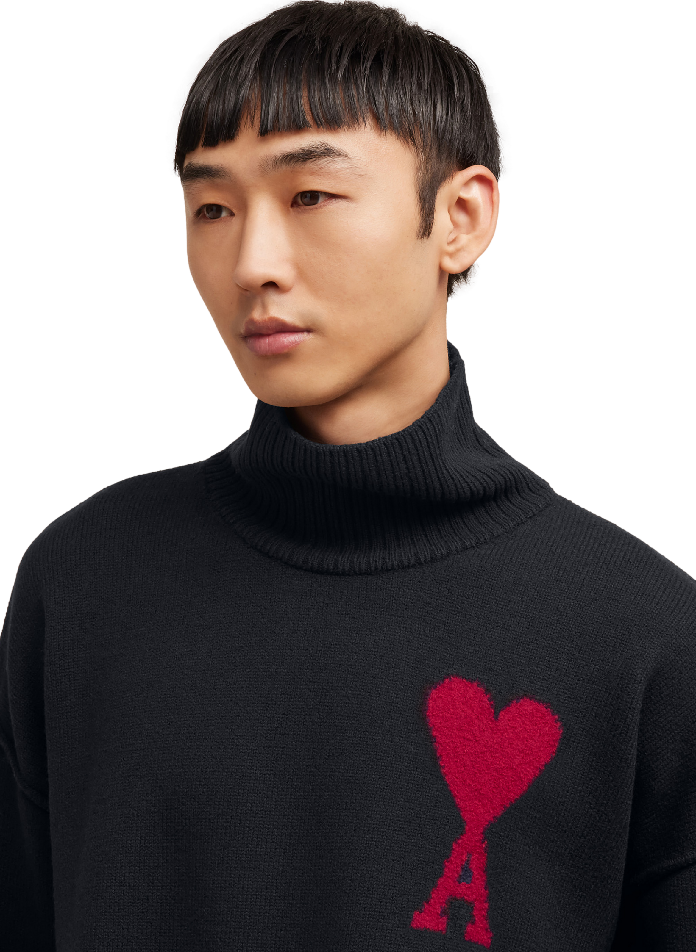 PULL AMI DE COEUR ROUGE UNISEXE AMI PARIS pour HOMME