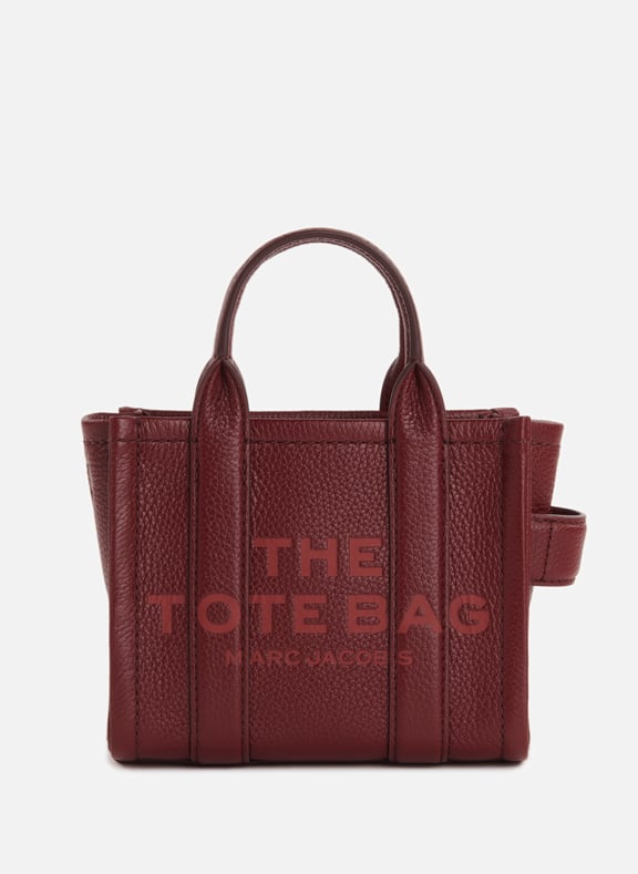 Sac cabas The Leather Micro Tote Bag Rouge by MARC JACOBS MARC JACOBS Sac cabas The Leather Micro Tote Bag Rouge