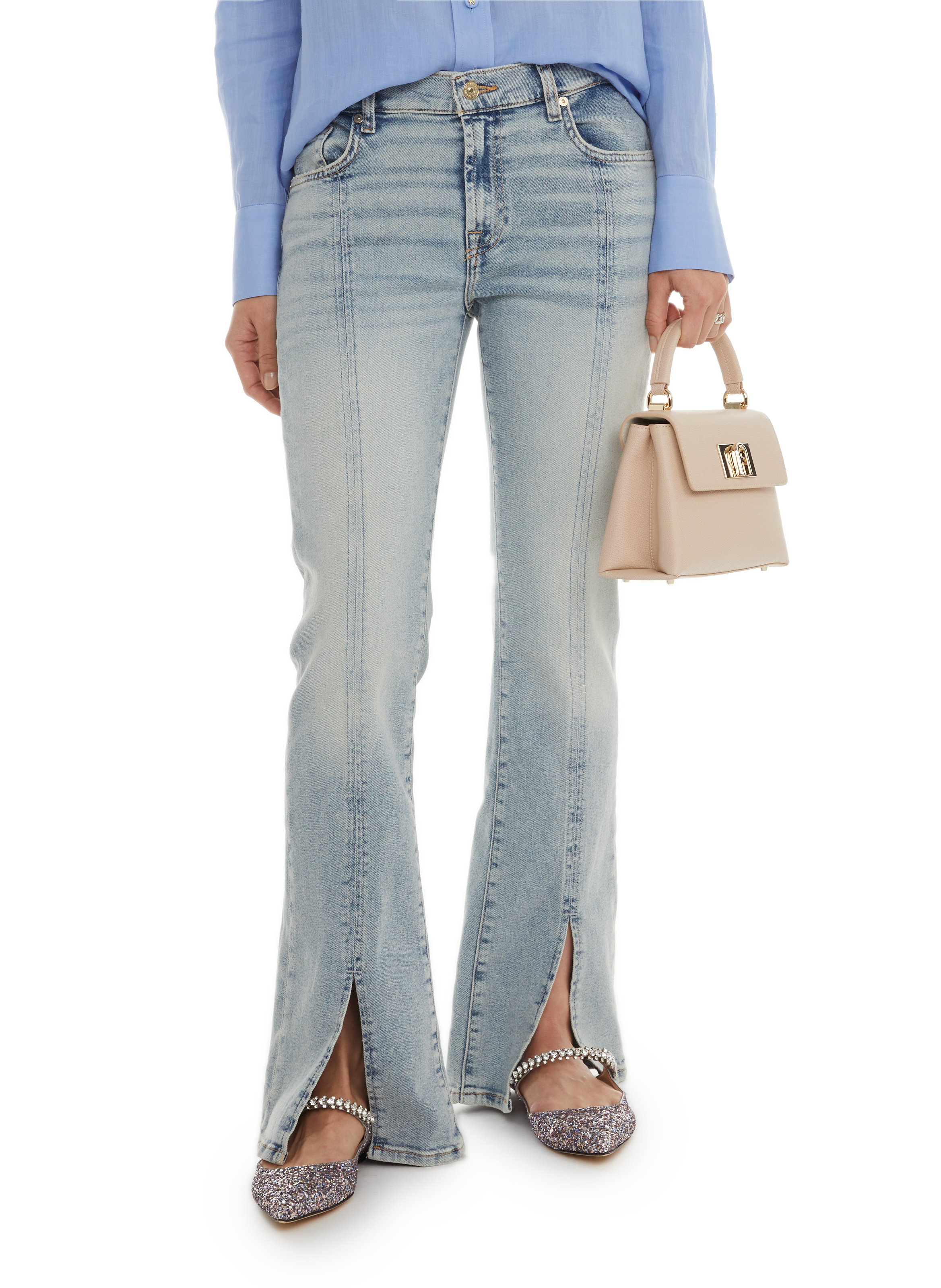 7 FOR ALL MANKIND Jean bootcut Bleu