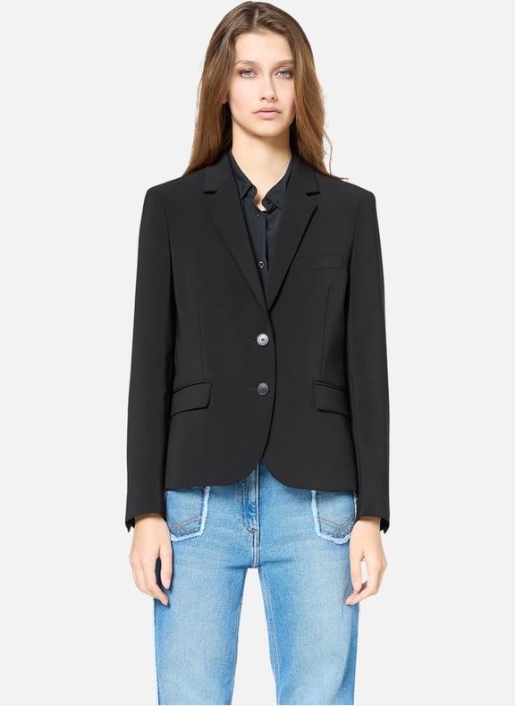 Blazer en microfibre - romea Noir by GERARD DAREL GERARD DAREL Blazer en microfibre - romea Noir