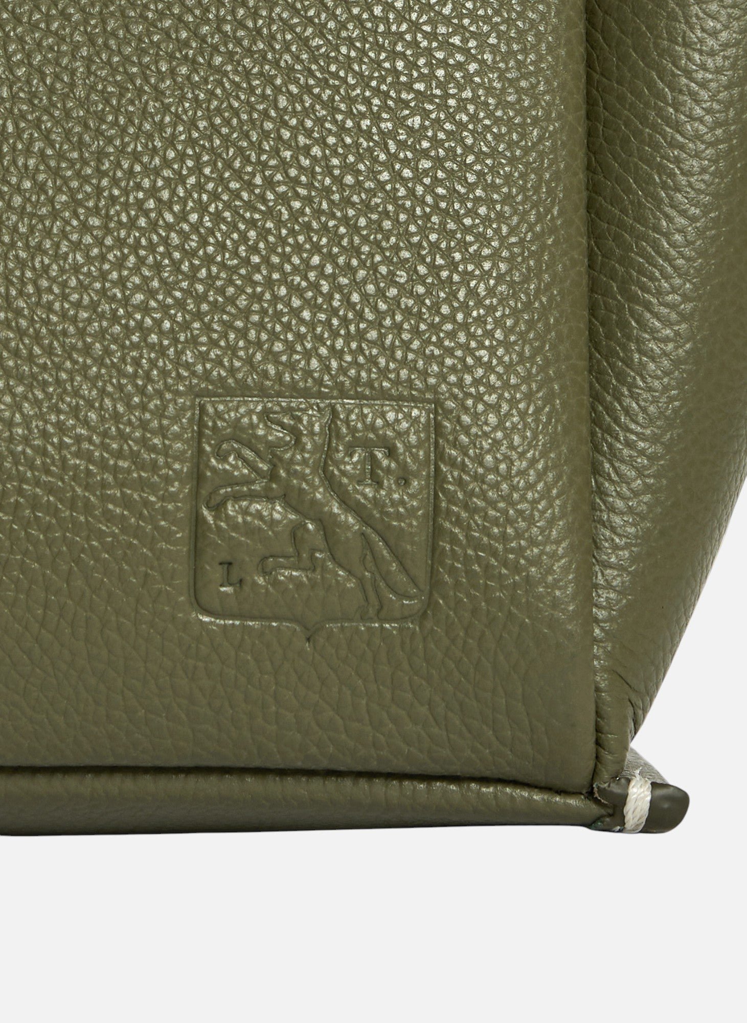 Petit sac à main elena en cuir grainé LE TANNEUR Vert