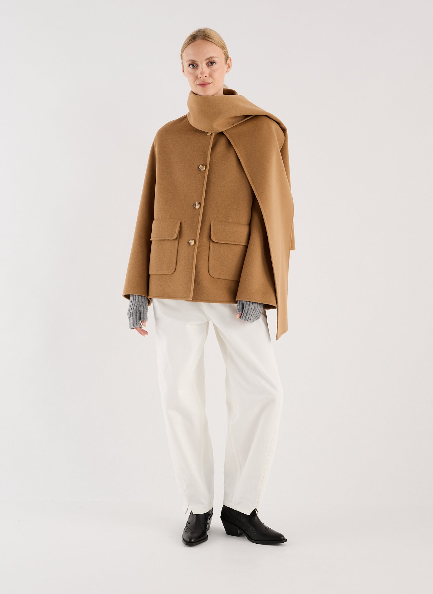 Wool-blend coat SAISON 1865 Brown