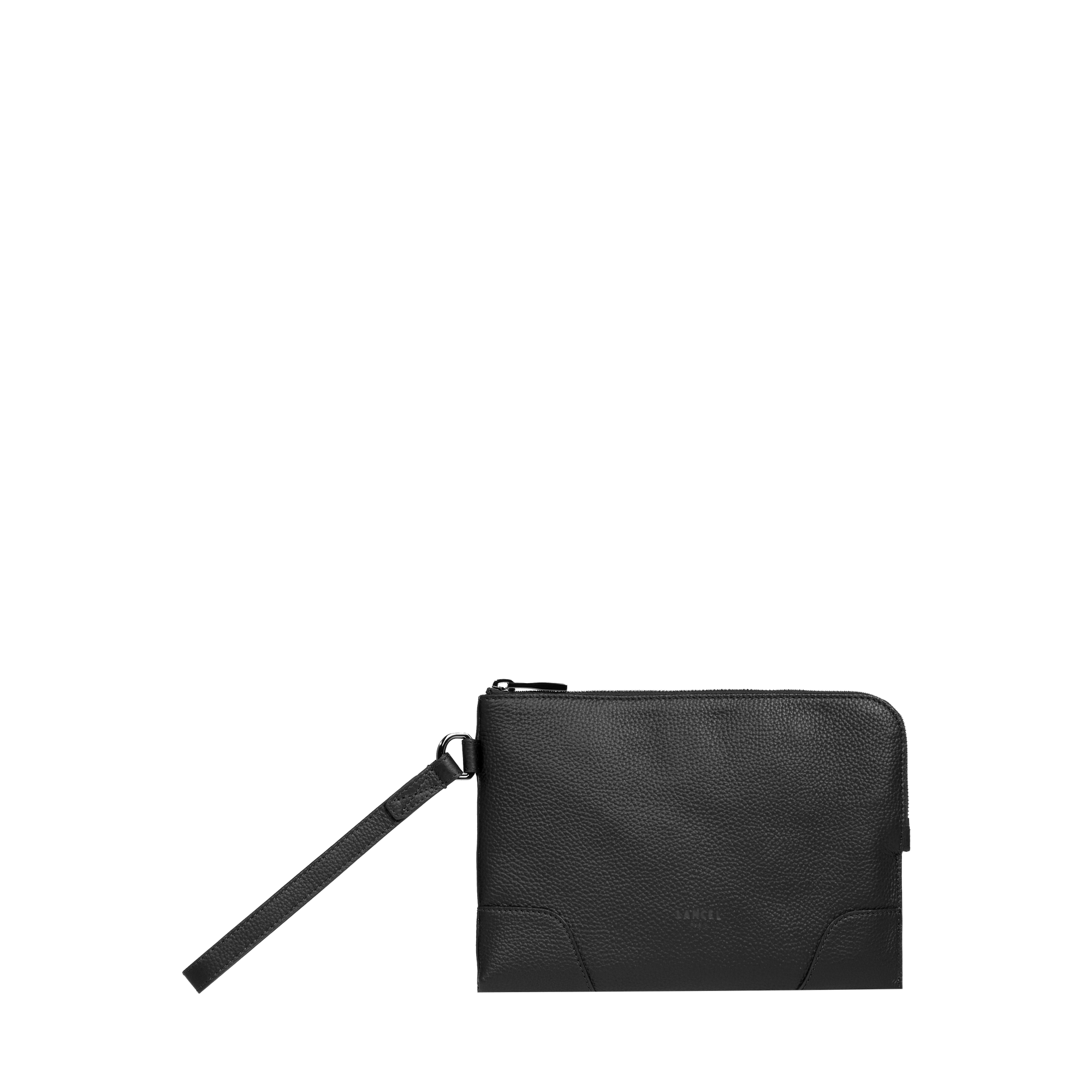 LANCEL Pochette zippée s charlie de lancel en cuir Noir
