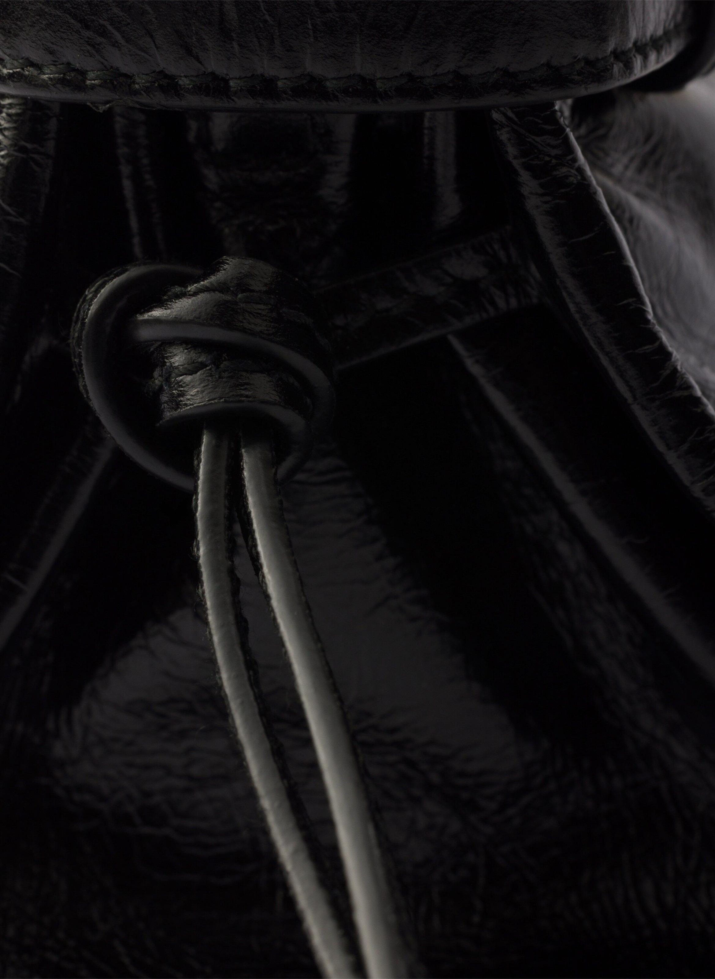 Mini sac à main prada bonnie en cuir PRADA Noir