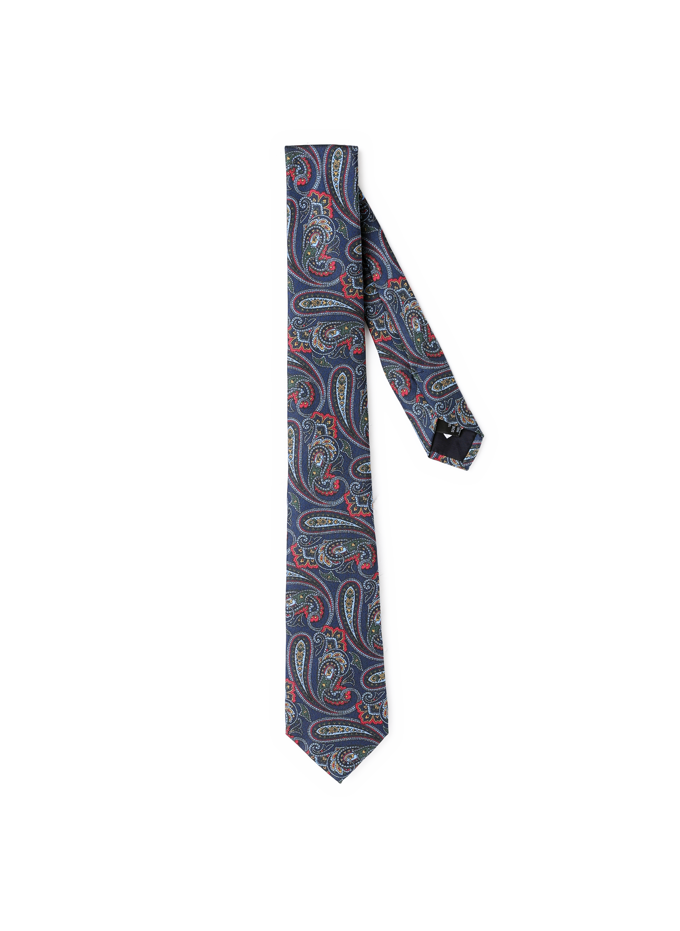 AU PRINTEMPS PARIS Silk paisley pattern tie Multicolour