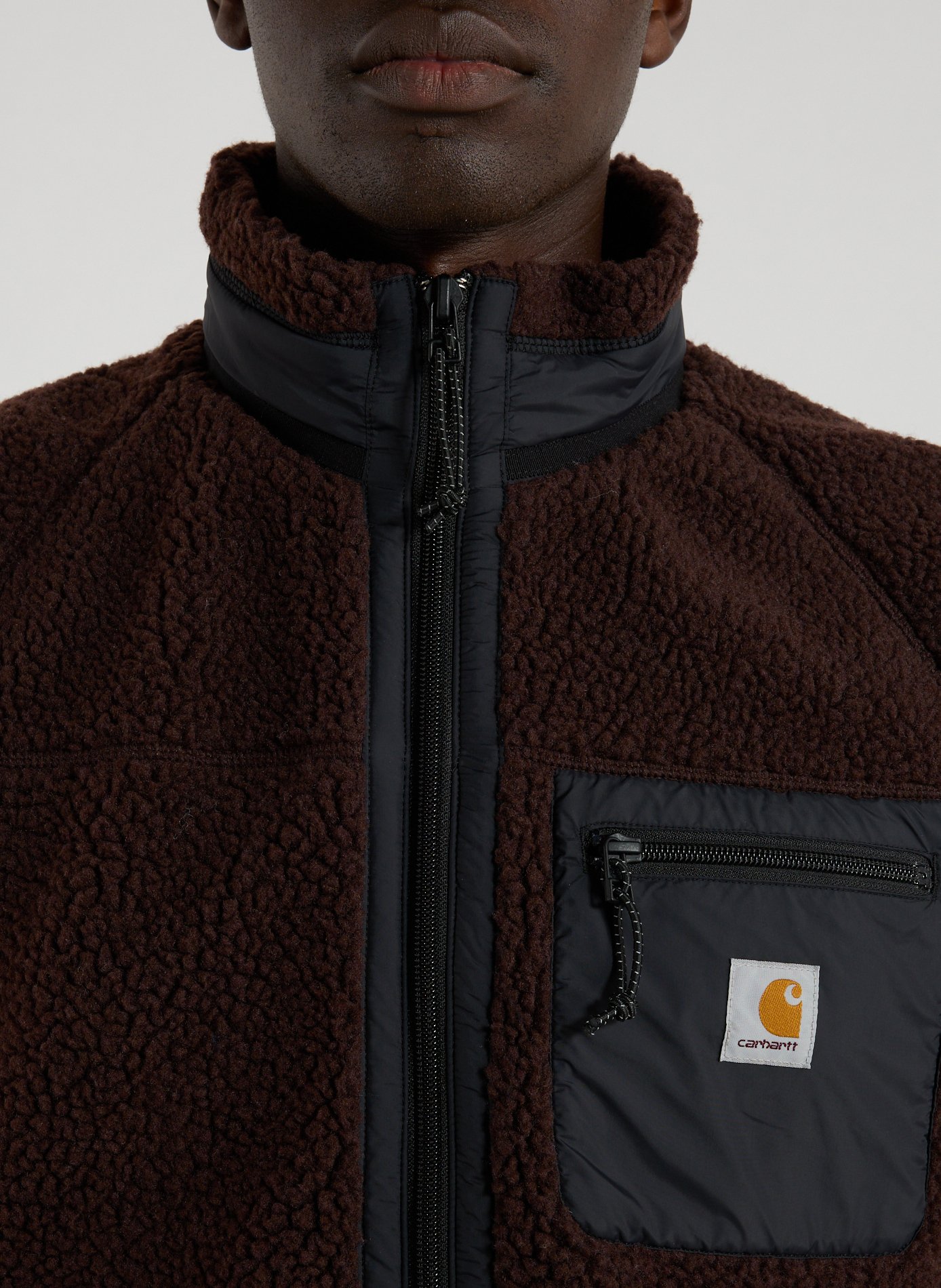 Sleeveless polar fleece vest CARHARTT WIP Brown