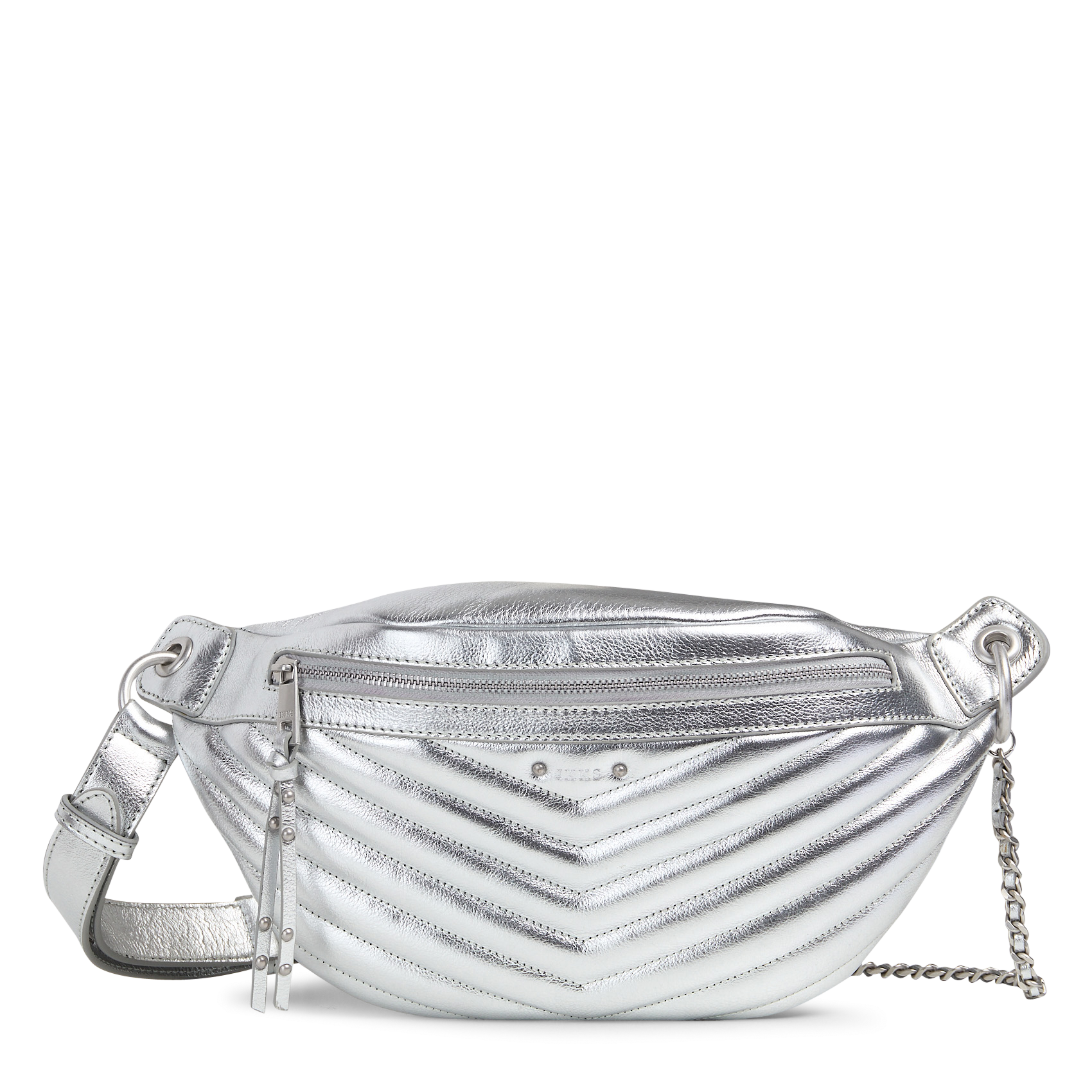 Sac banane en cuir 1440 IKKS Argent
