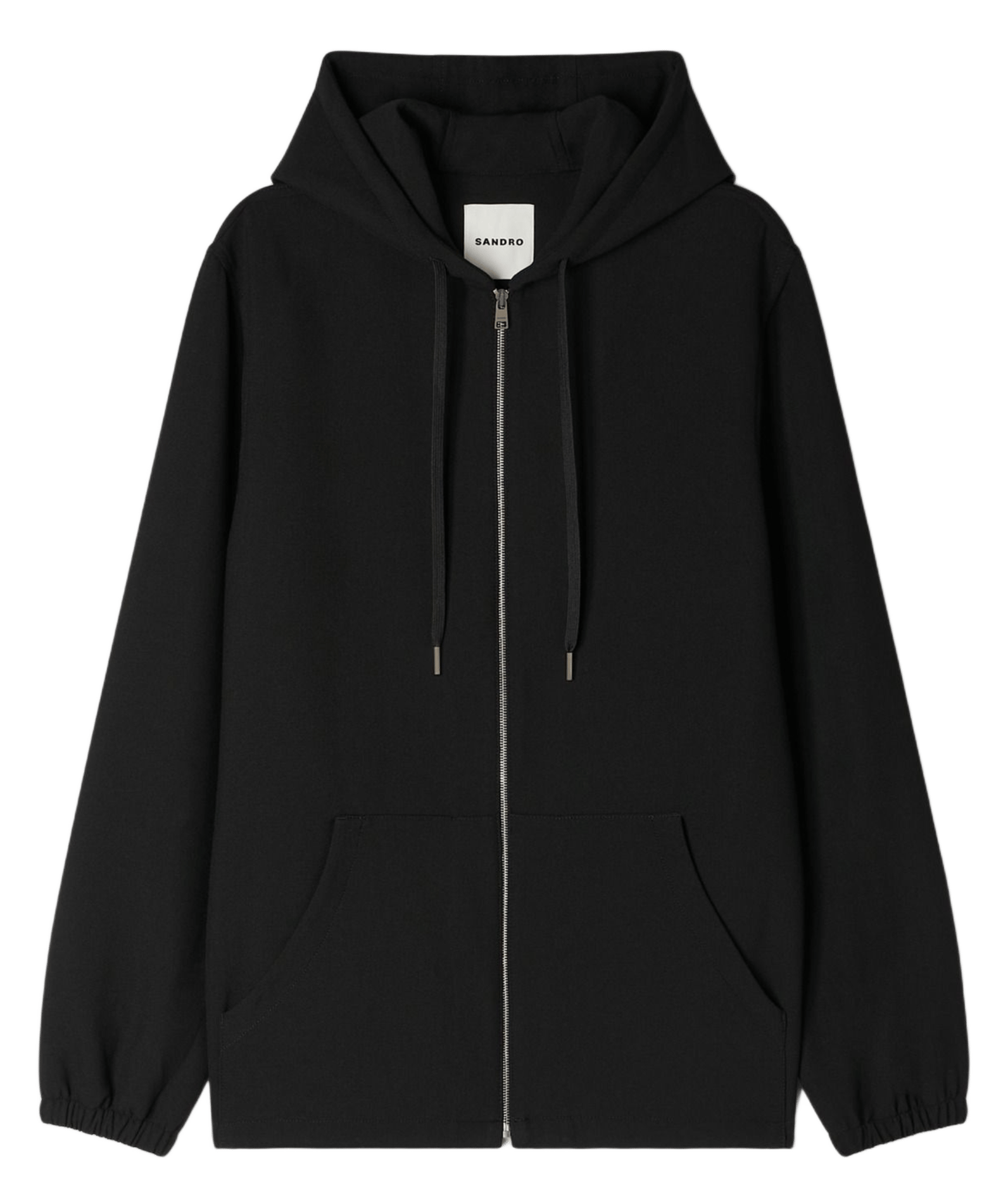 Sweat droit à capuche SANDRO Noir