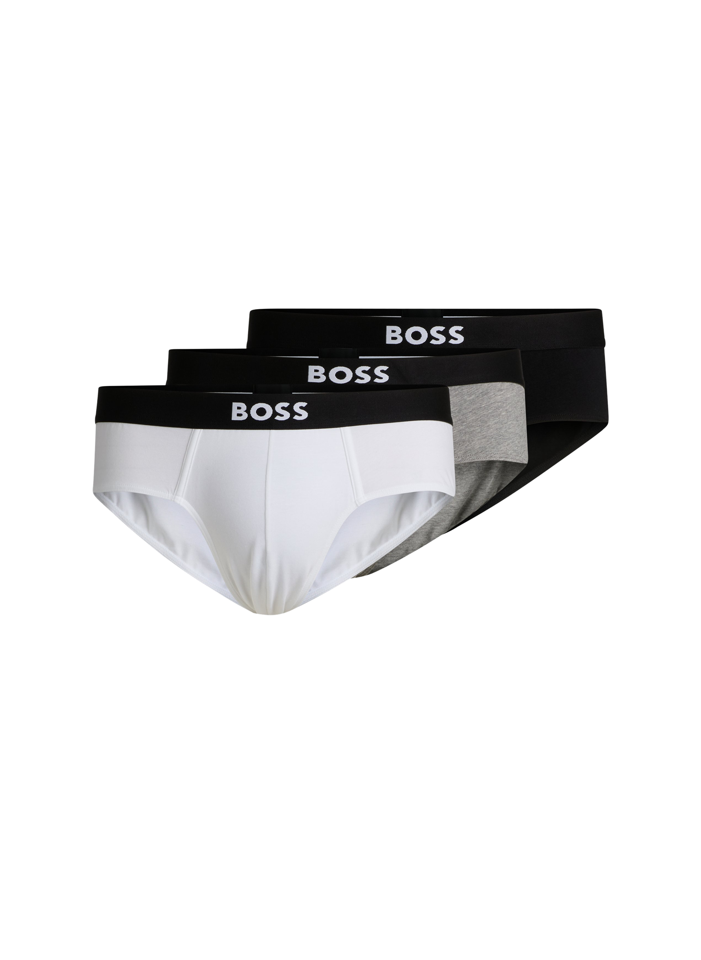 Lot de 3 slips en coton mélangé BOSS Multicolore