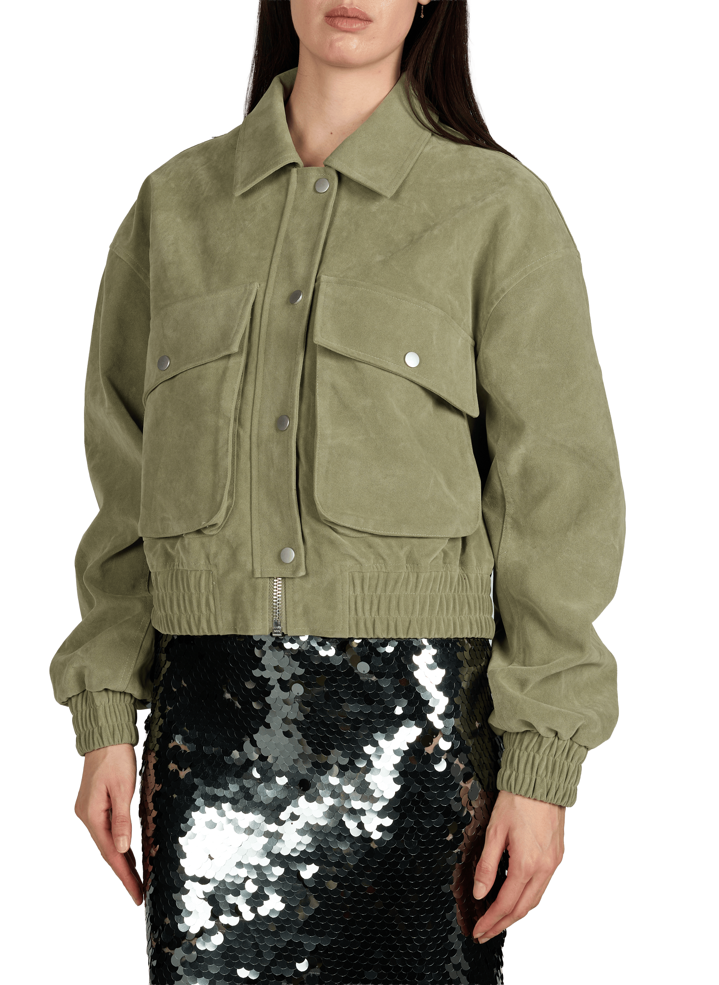 Veste d'exterieur courte TOPSHOP Vert
