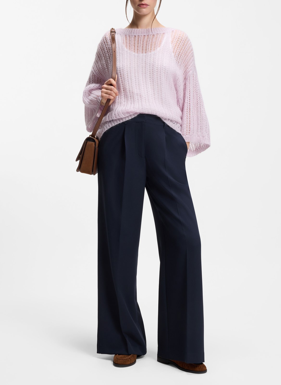 Pantalon droit BOSS Bleu