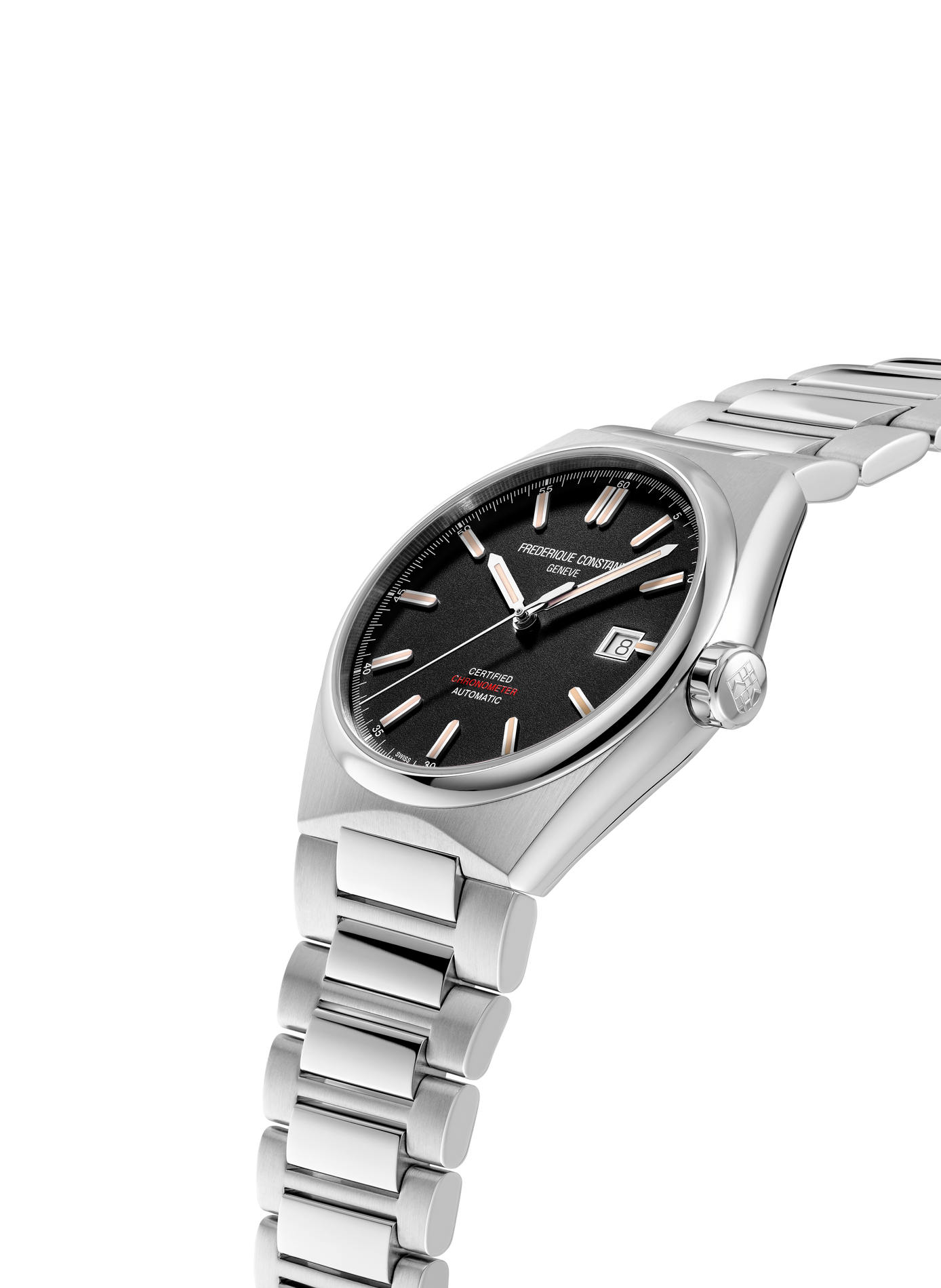 Automatische Uhr Highlife Automatic Cosc aus Edelstahl FREDERIQUE CONSTANT Grun