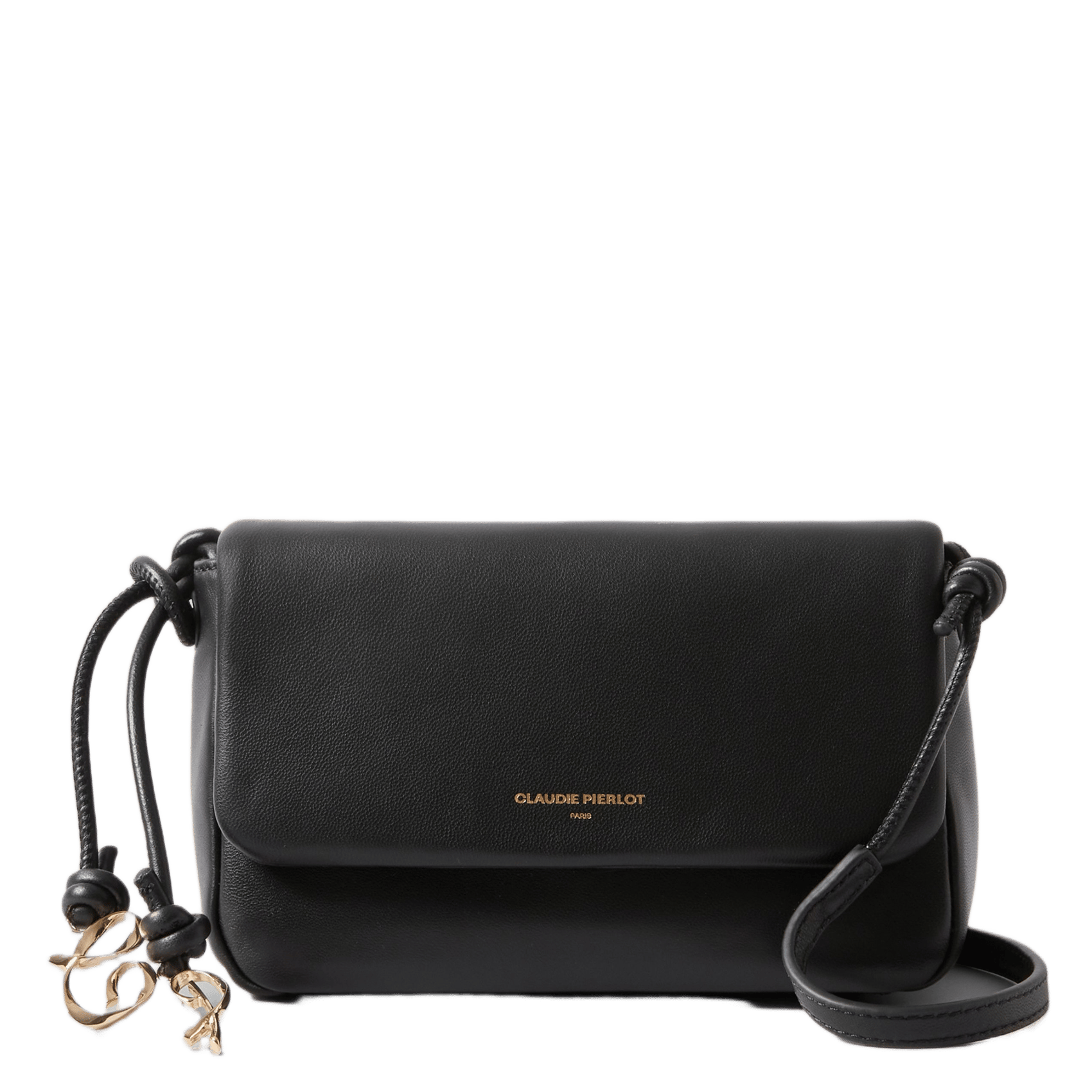 Sac bandoulière en cuir CLAUDIE PIERLOT Noir