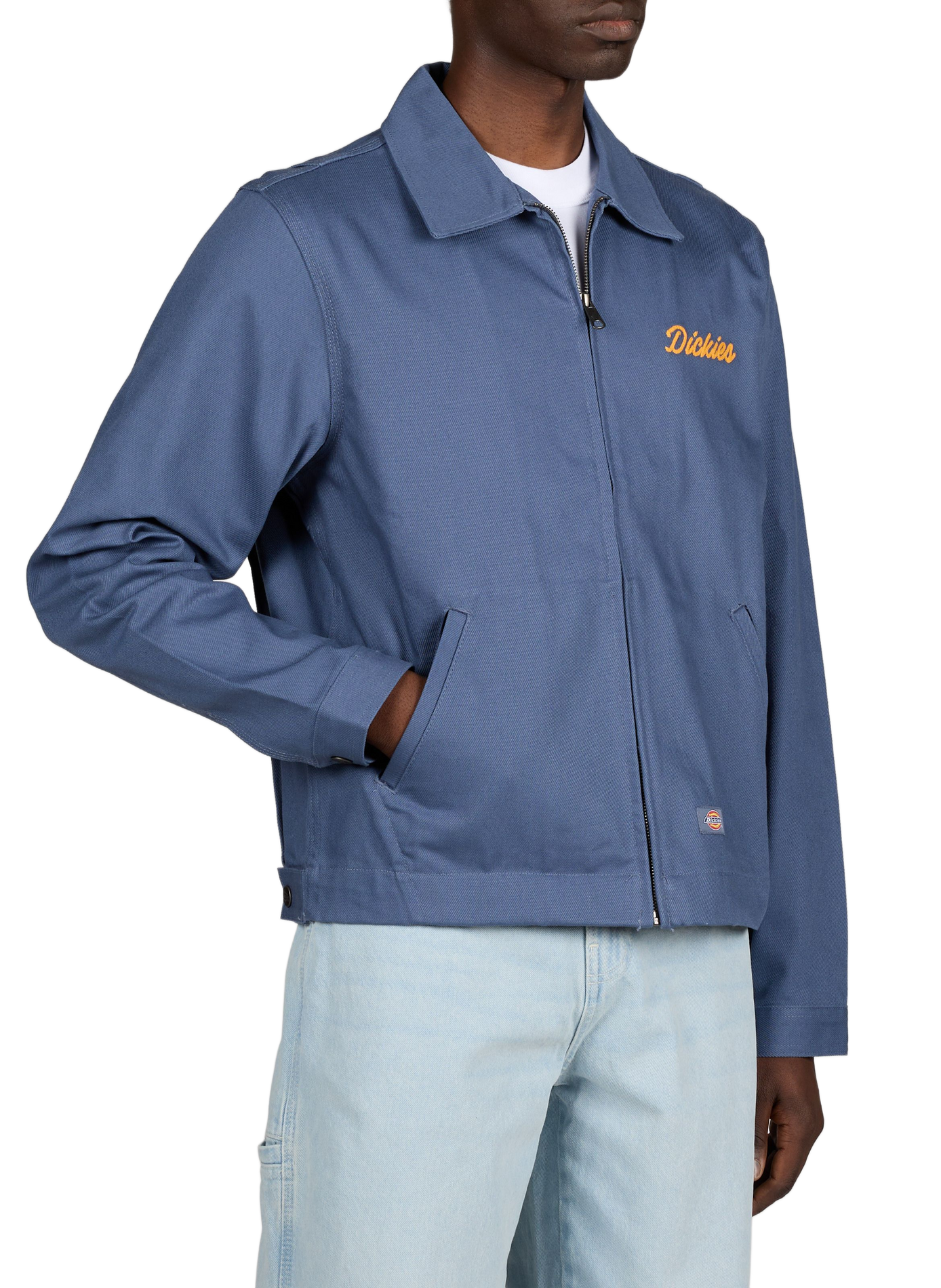 Embroidered jacket with classic collar DICKIES Blue