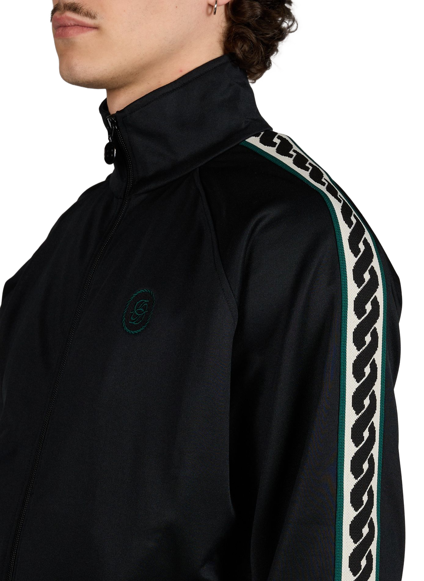 Veste zippée à col montant DROLE DE MONSIEUR Noir