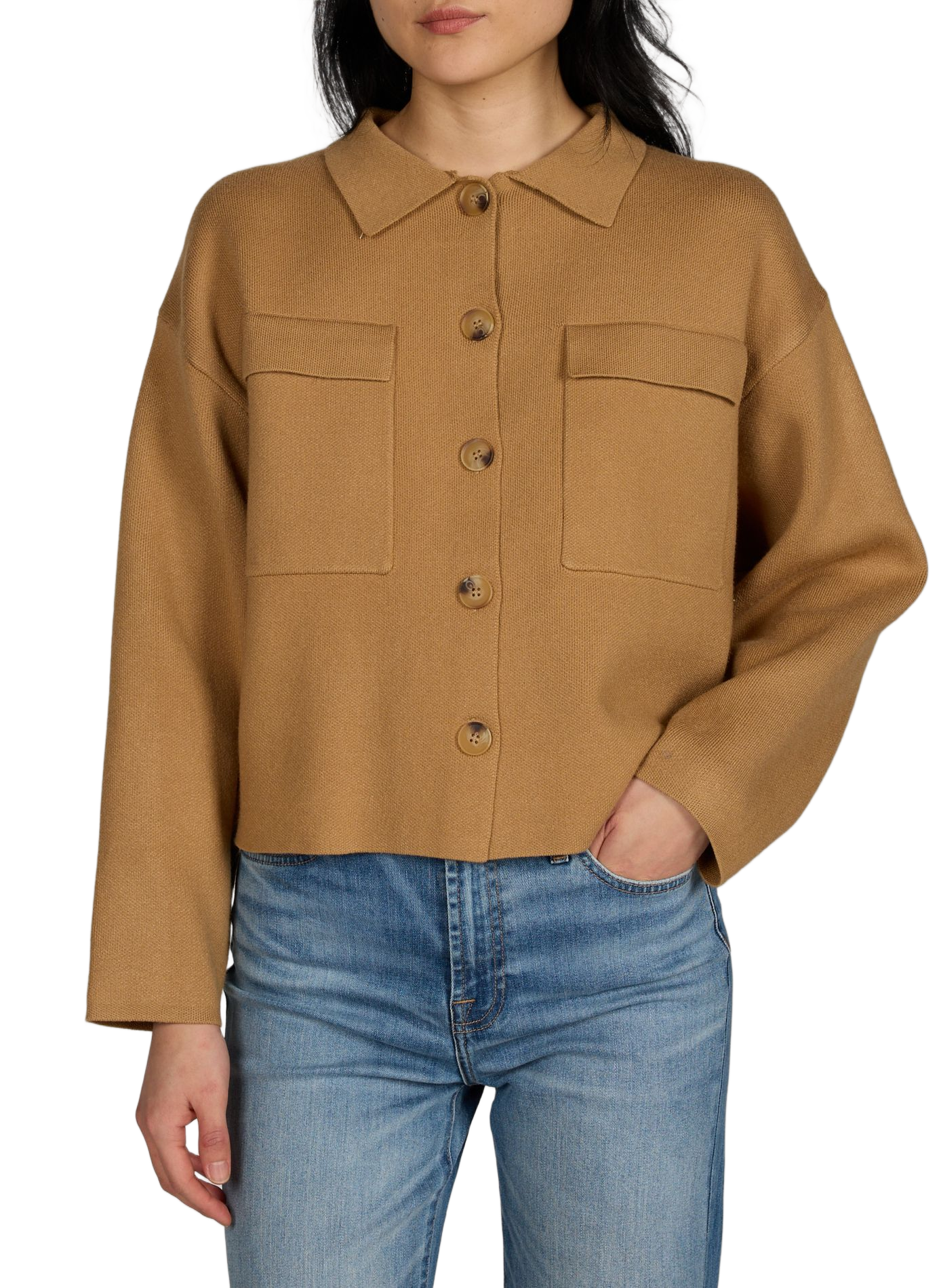 Cardigan Chloe classic collar ARTLOVE Brown