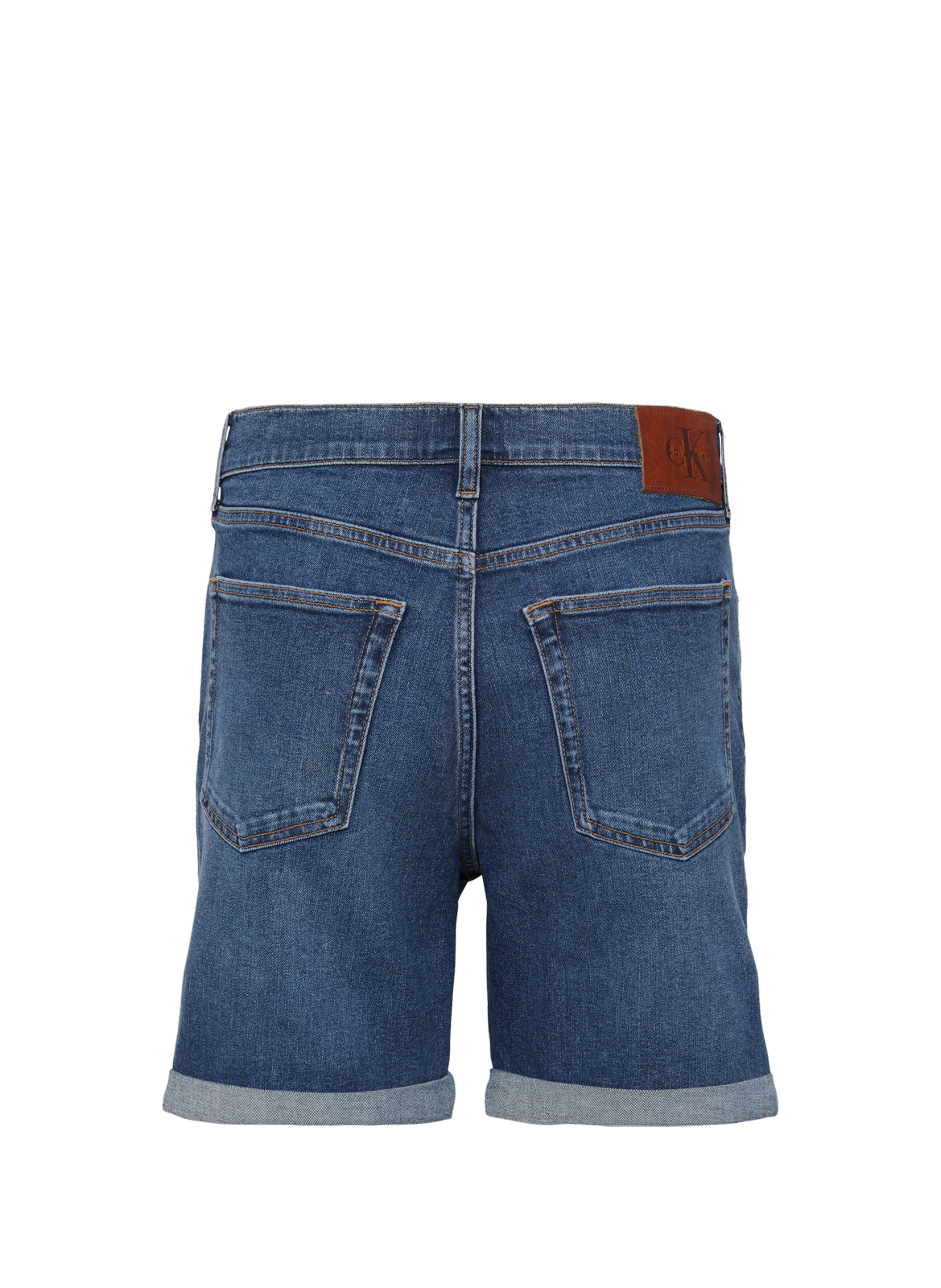 Short slim Hampton en coton mélangé CALVIN KLEIN Bleu