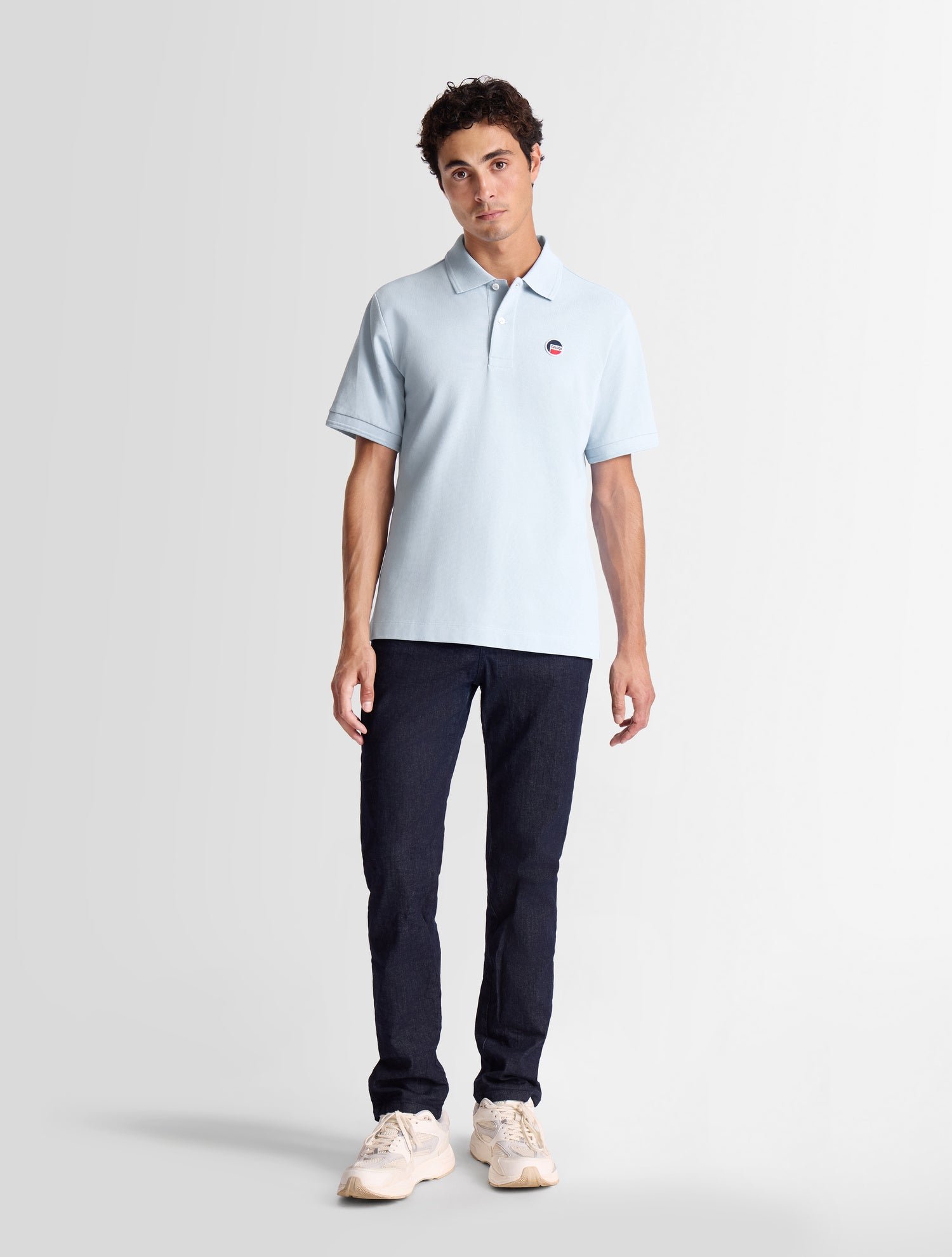 Polo manches courtes gerlo col polo coupe regular FUSALP Bleu