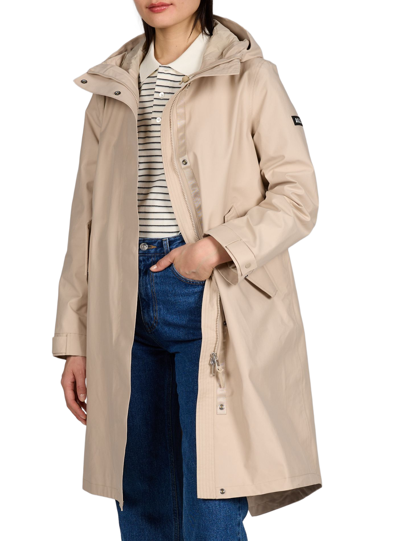 Parka Fishtail imperméable AIGLE Beige