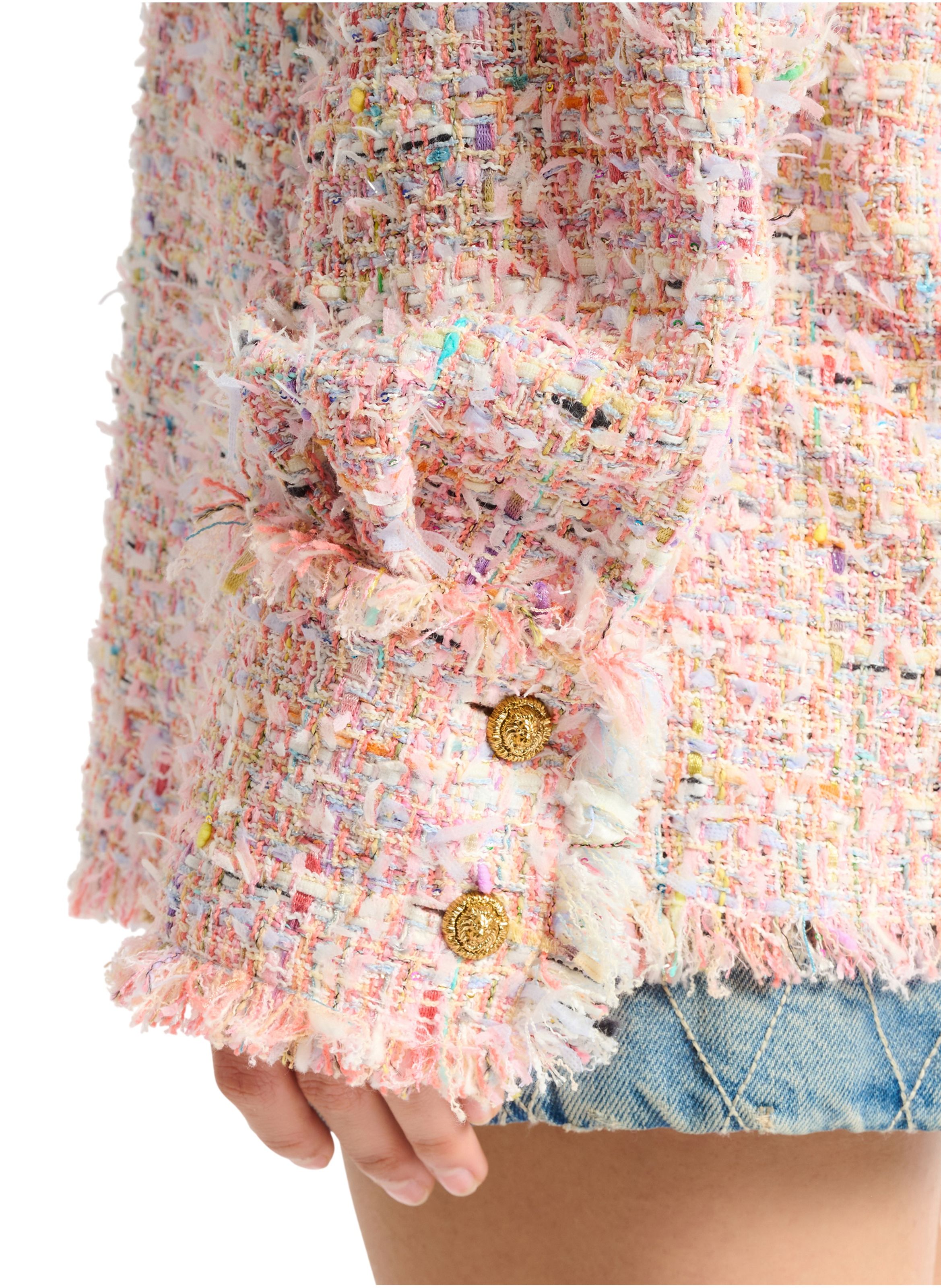 Surchemise en tweed BALMAIN Rose