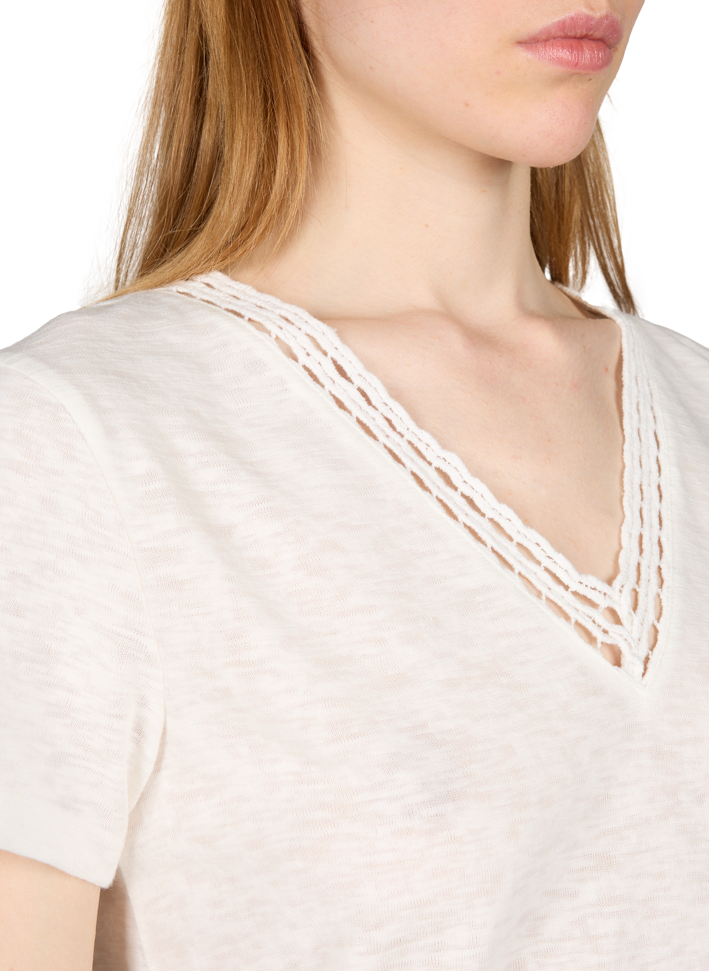 Top Viaggi in misto cotone VILA Bianco