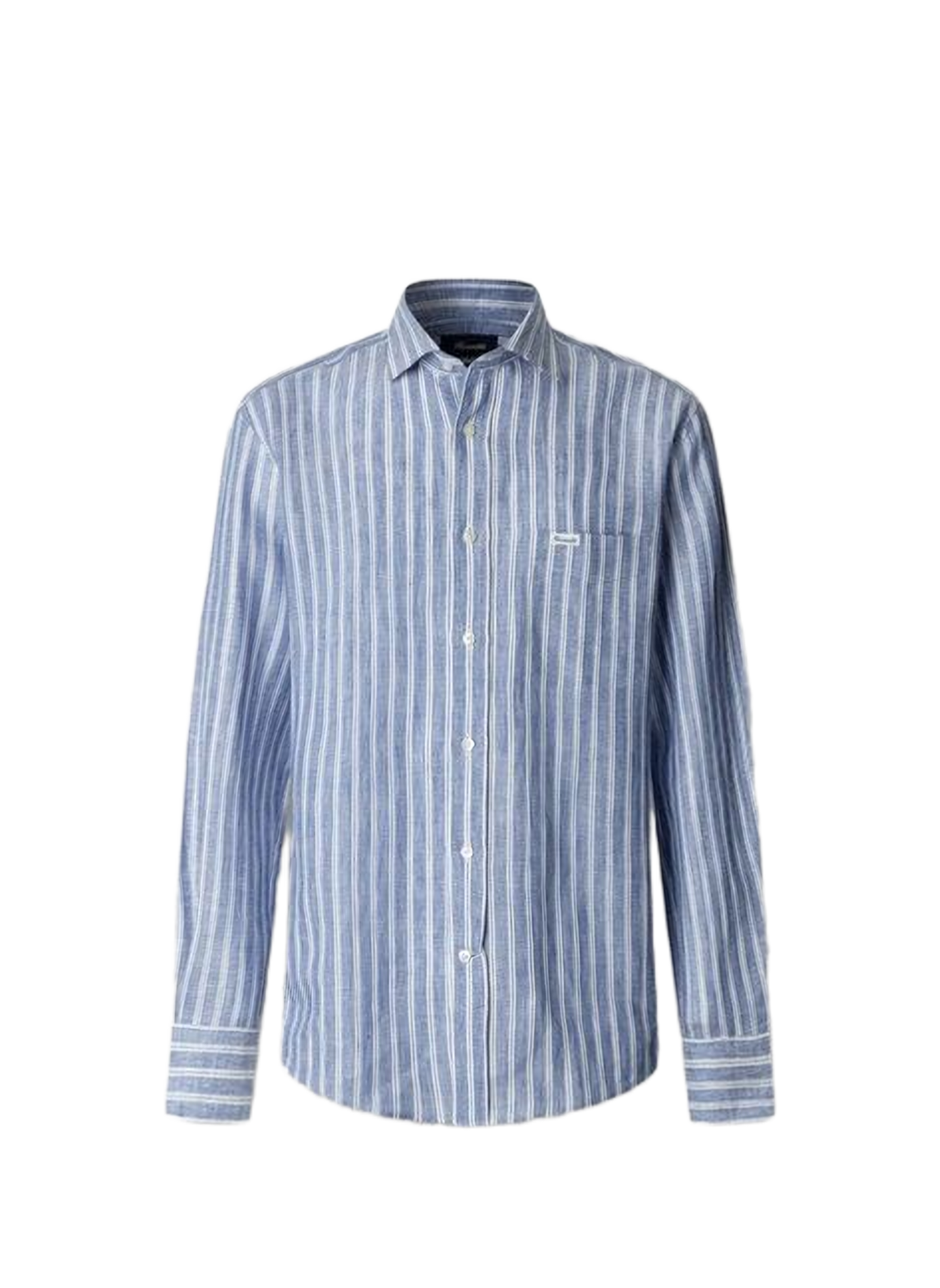Striped linen shirt FACONNABLE Blue