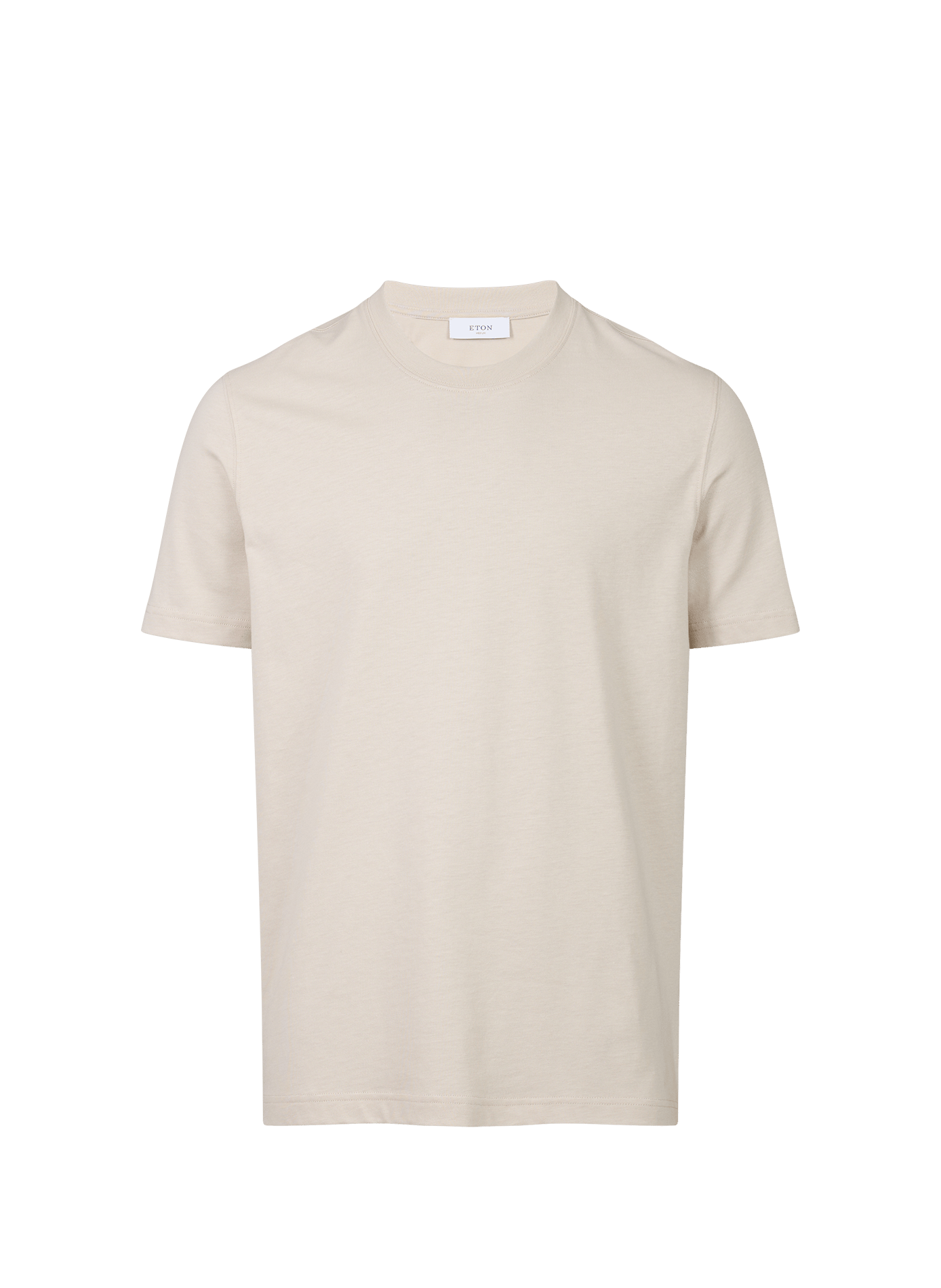 Effen T-shirt met rechte pasvorm ETON Beige