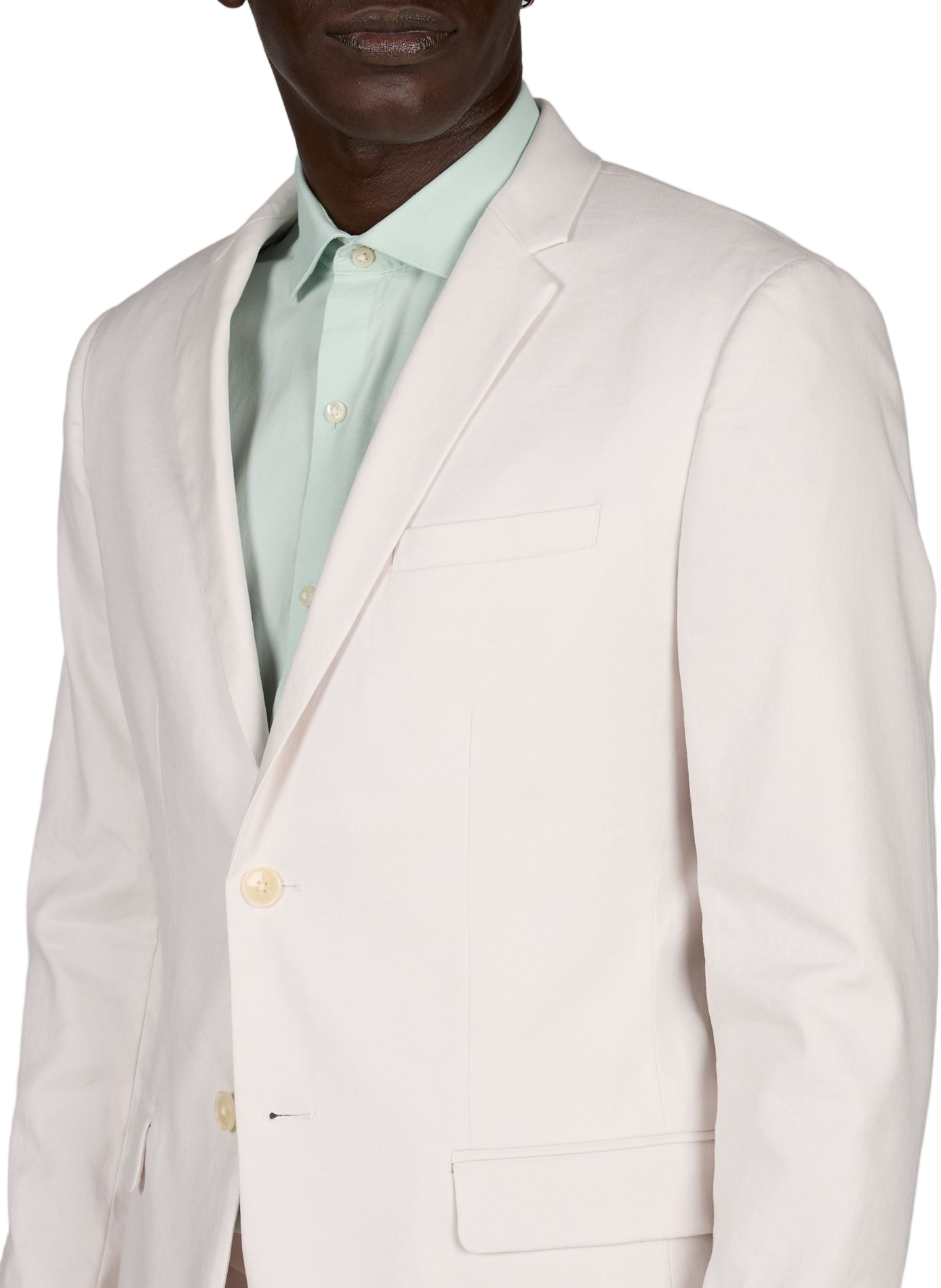 Slim-fit linen blend blazer CALVIN KLEIN Beige